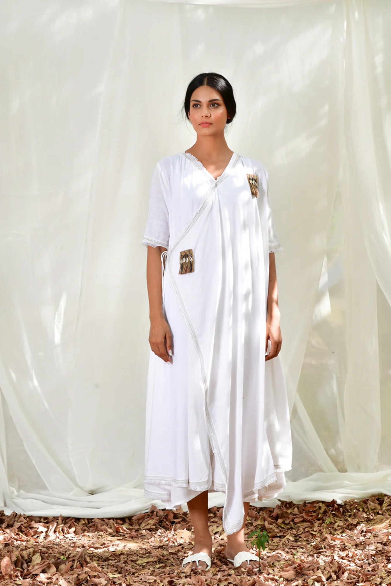 White Sufi Azal Boho Dress