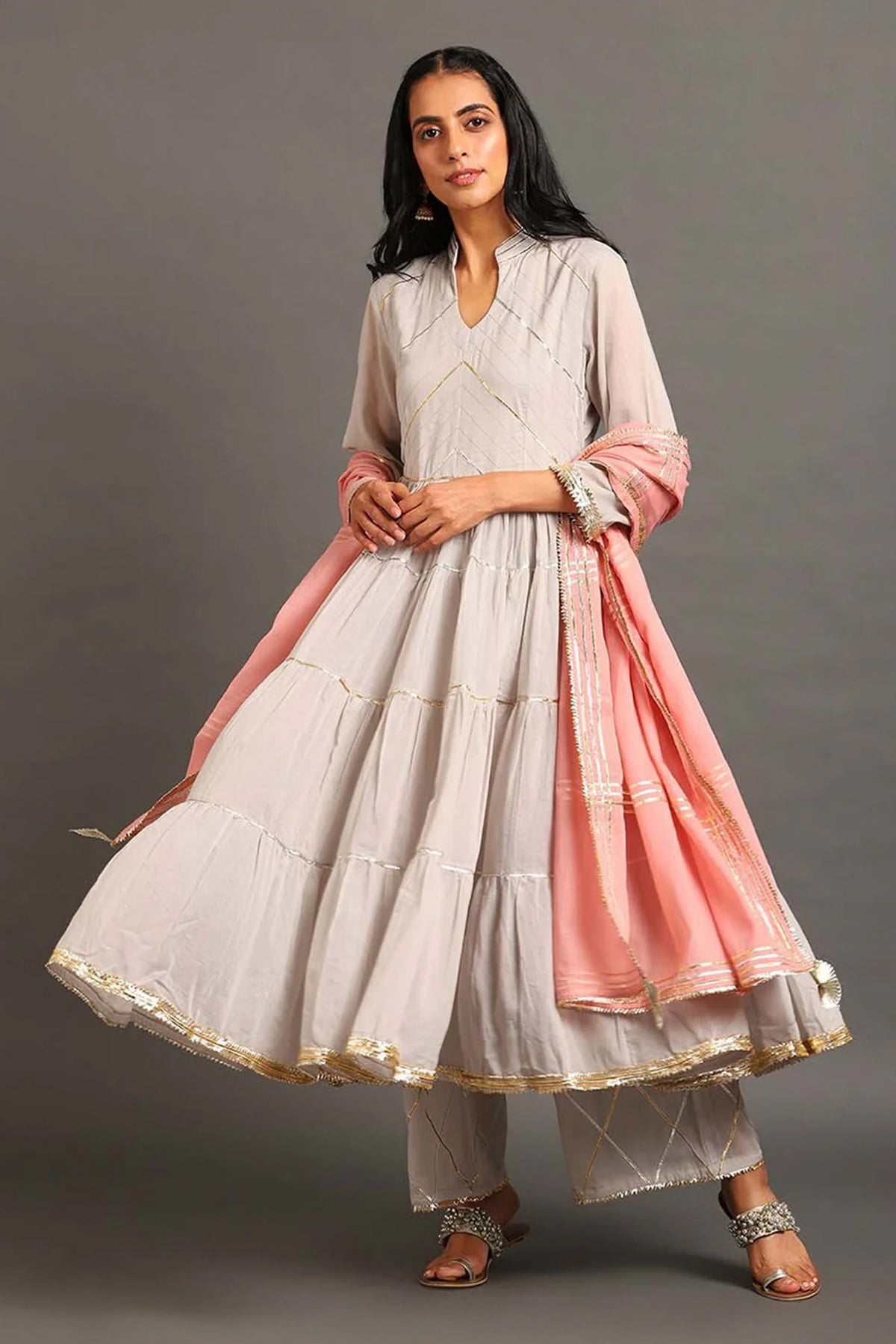 Powder Blue Fizaa Kurta Set