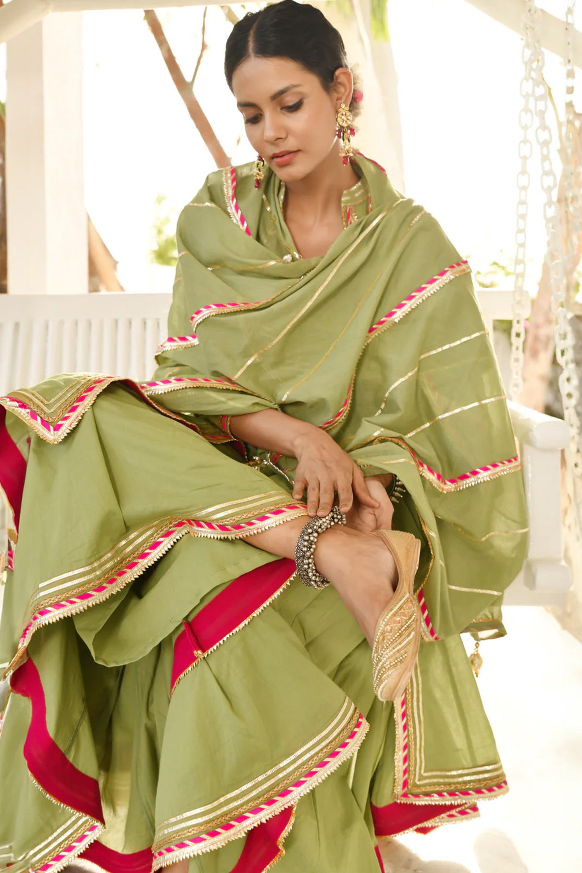 Harit Meera Sharara Set
