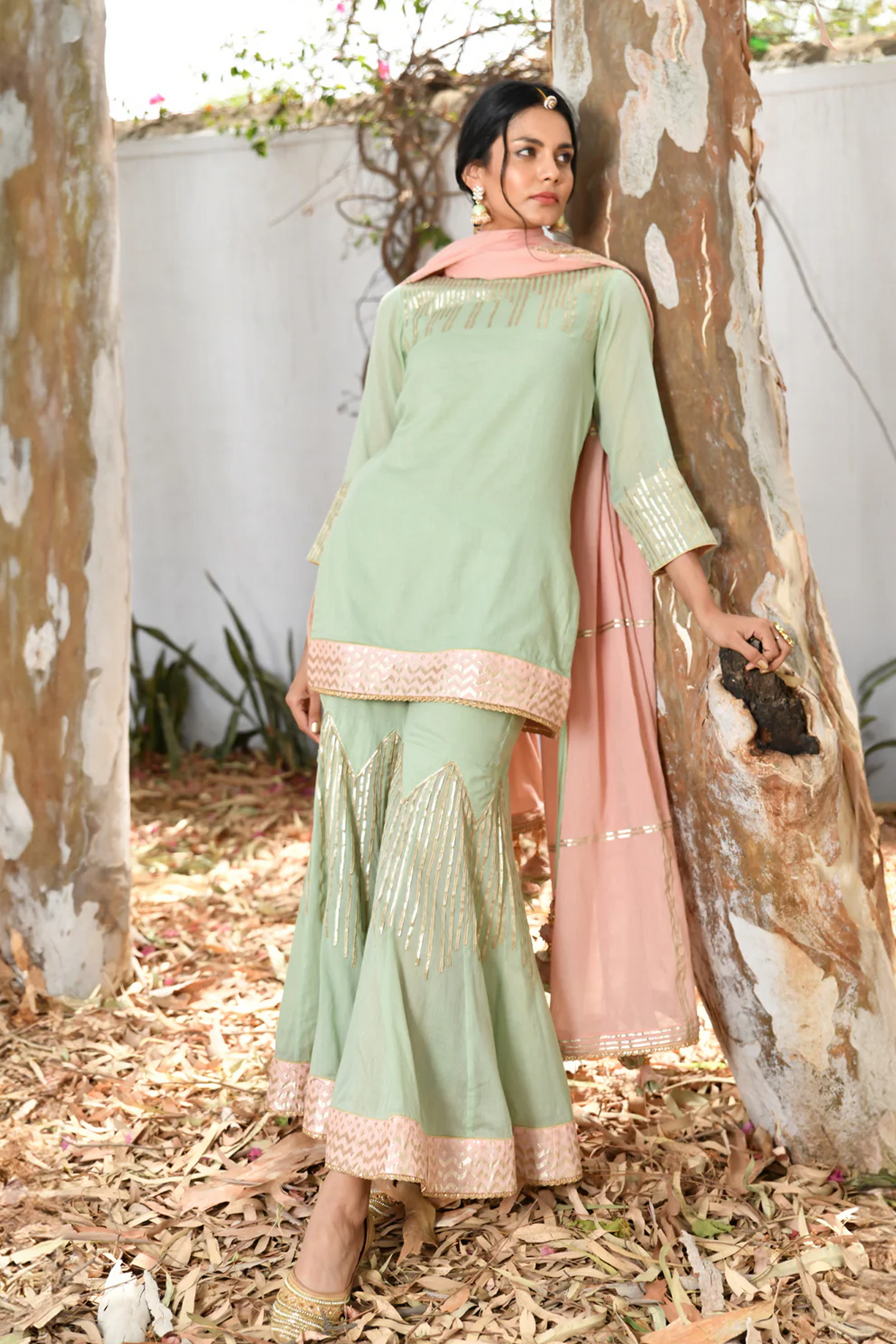 Noor Short Kurta Sharara Set