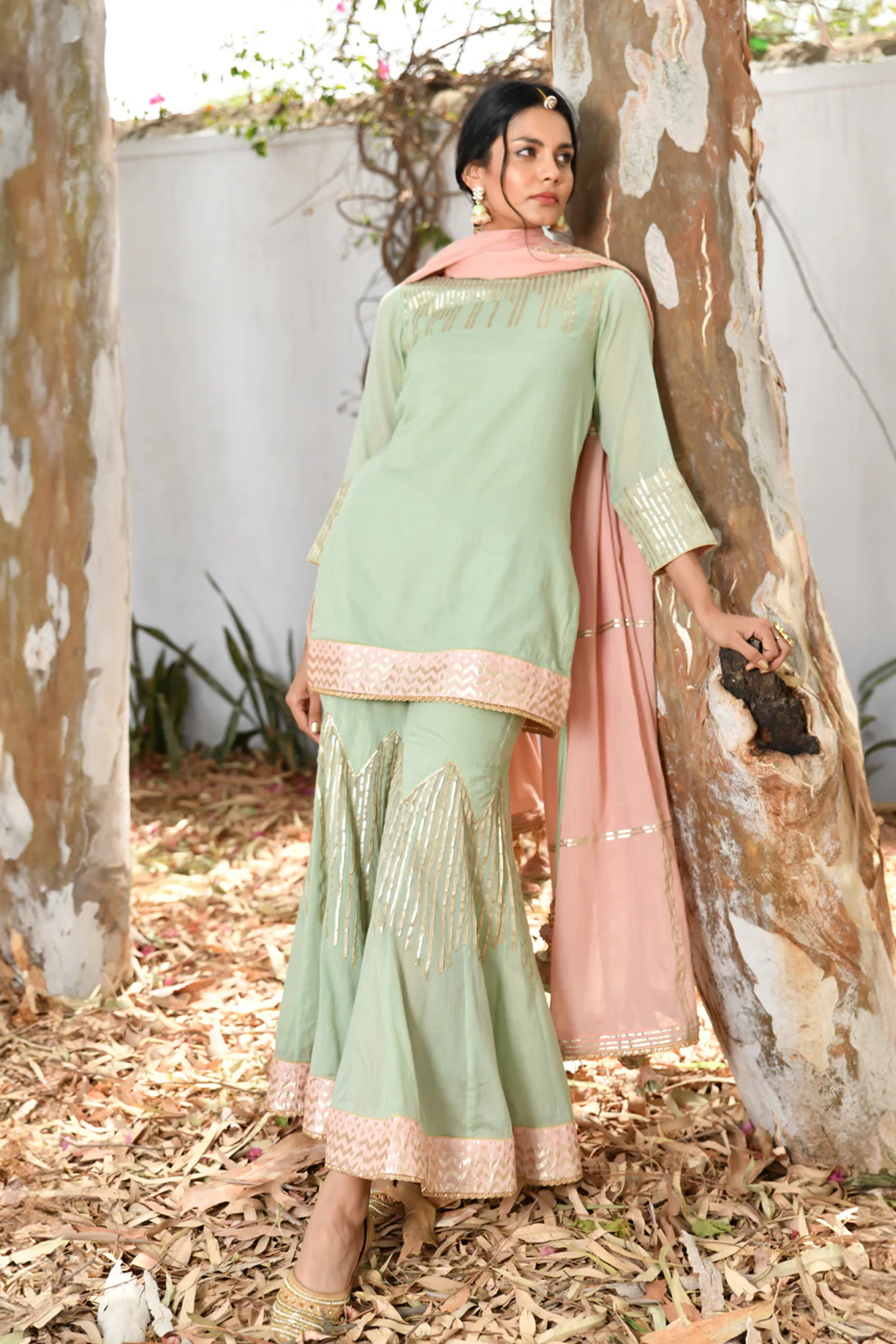 Noor Short Kurta Sharara Set