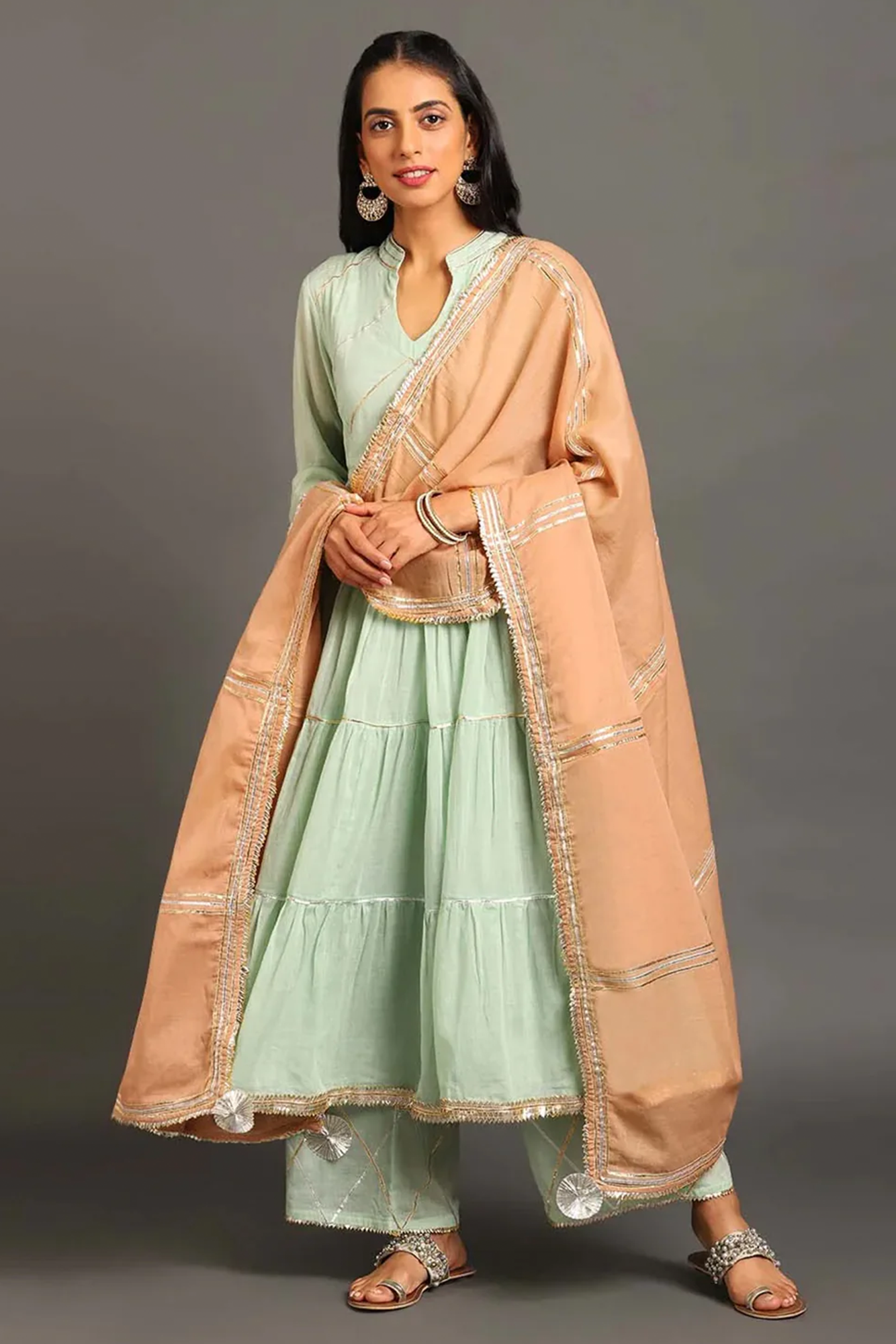 Mint Fizaa Kurta Set