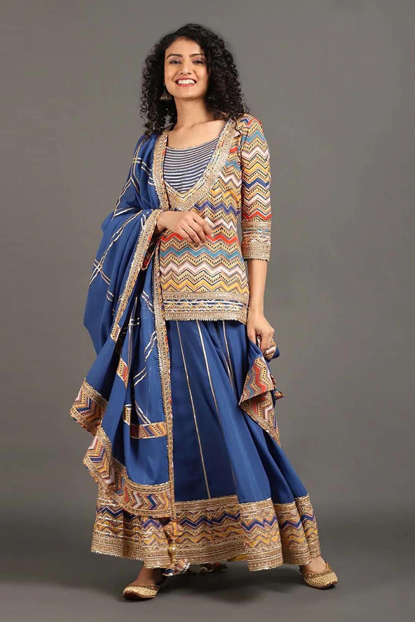 Padmaja Kurti Ghaghra Set