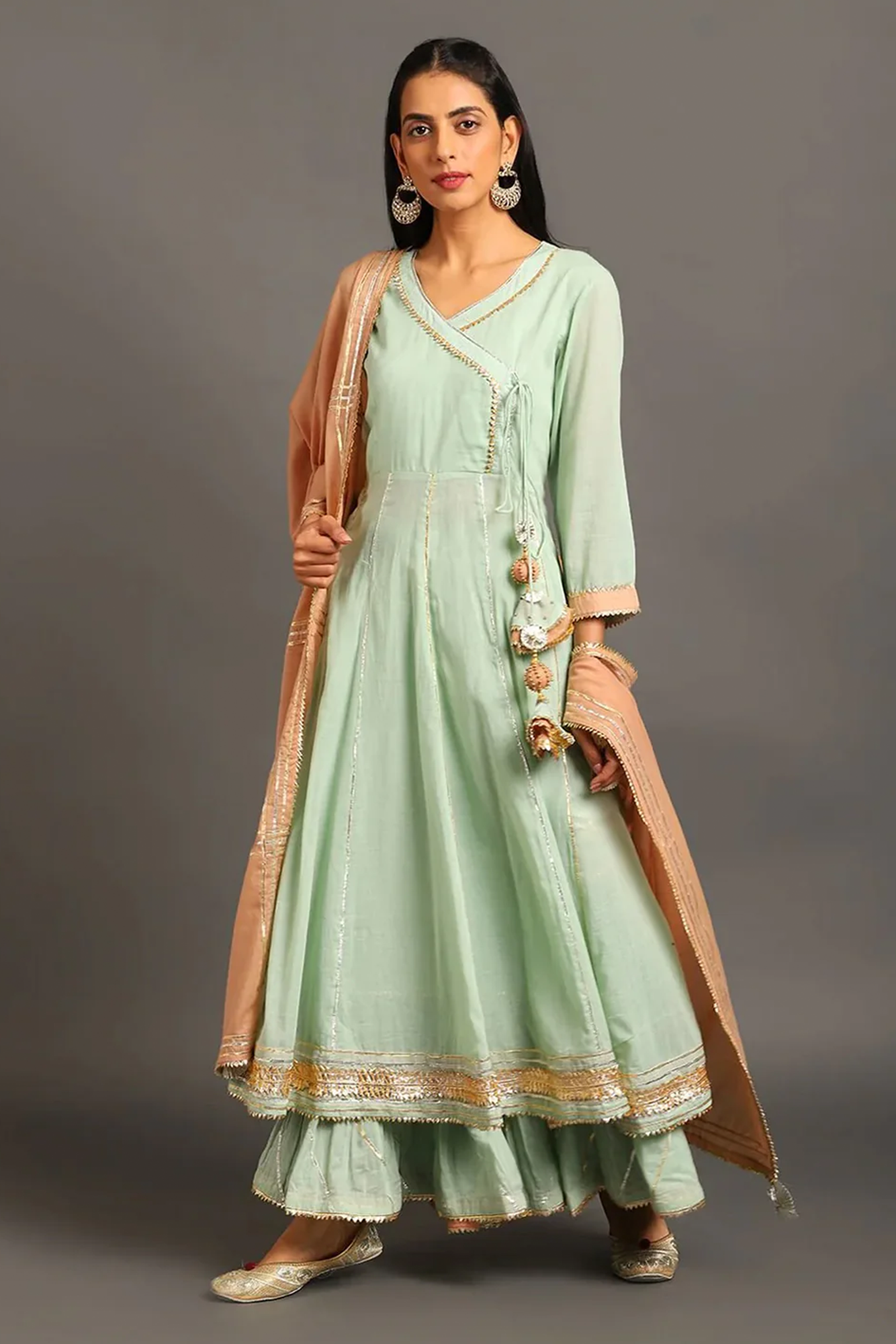 Mint Mastani Anarkali Set