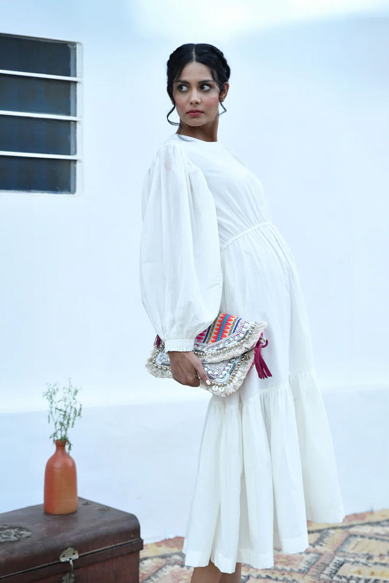 White Noise Summer Dress