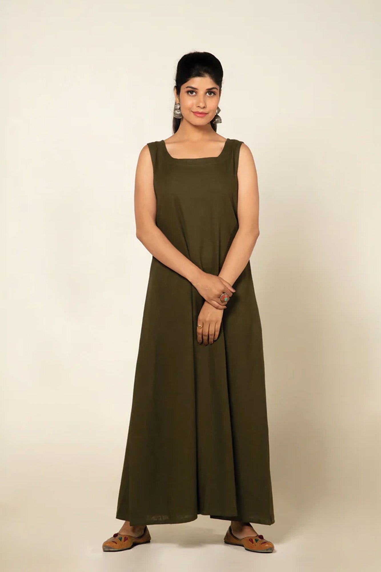 Army Green Everyday Elegance Kurta Set
