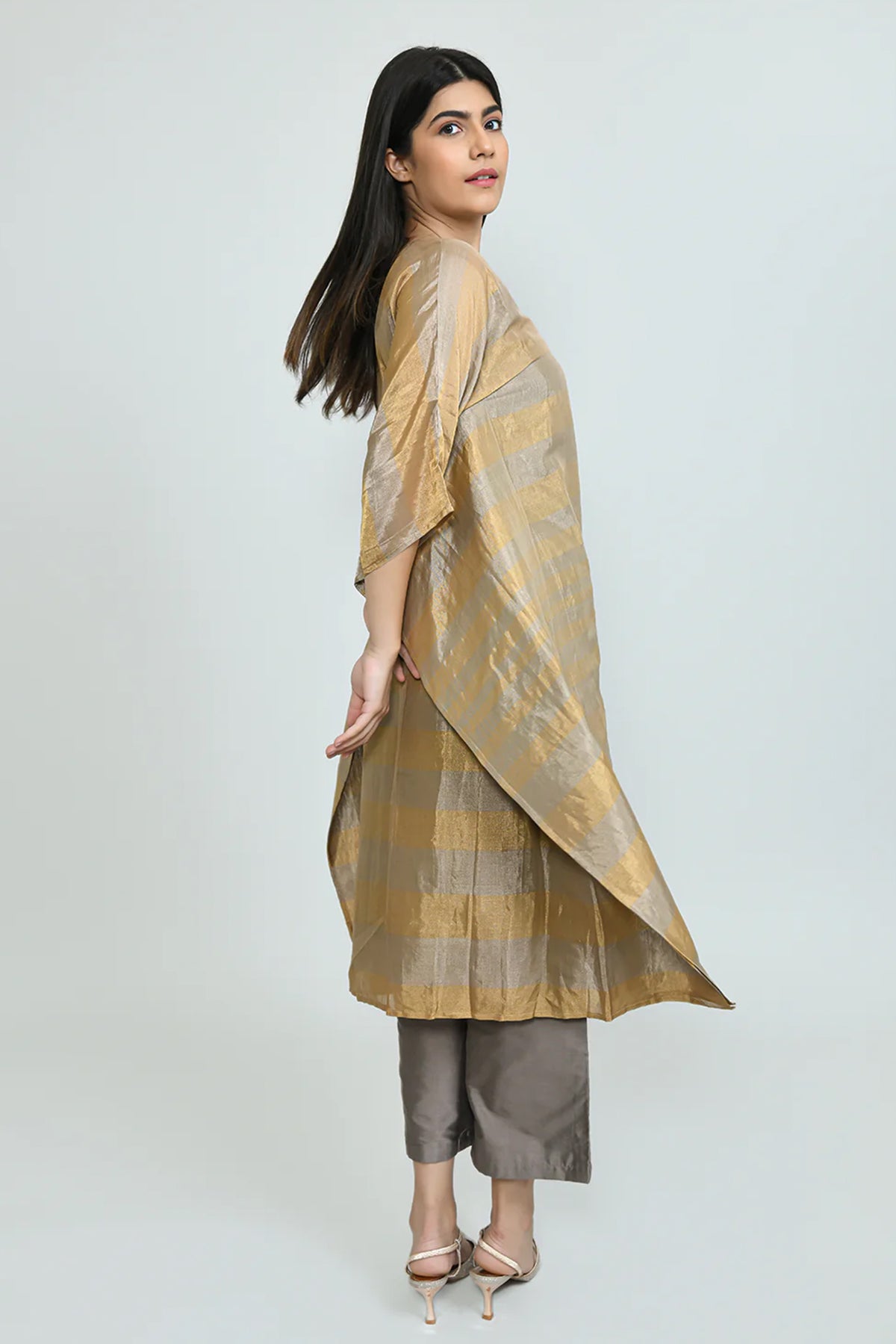 Gold Horizons Tissue Kurta Set
