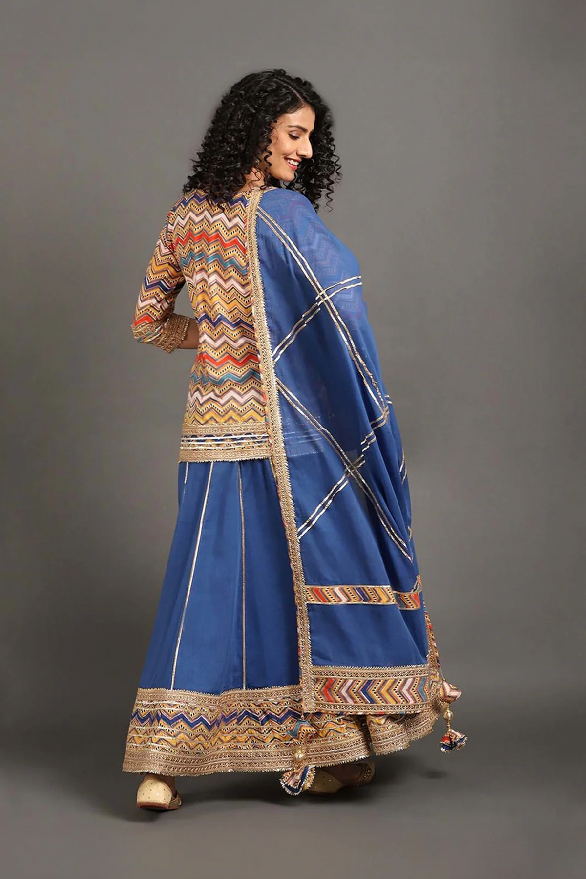 Padmaja Kurti Ghaghra Set