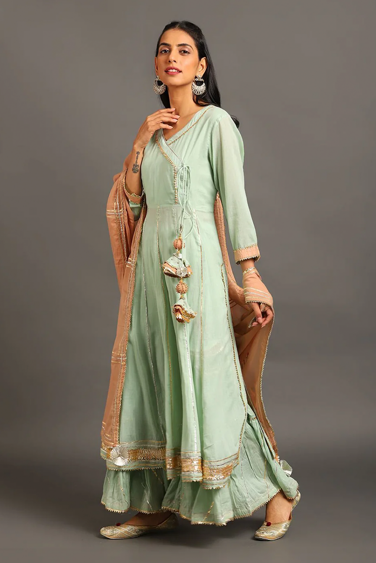 Mint Mastani Anarkali Set