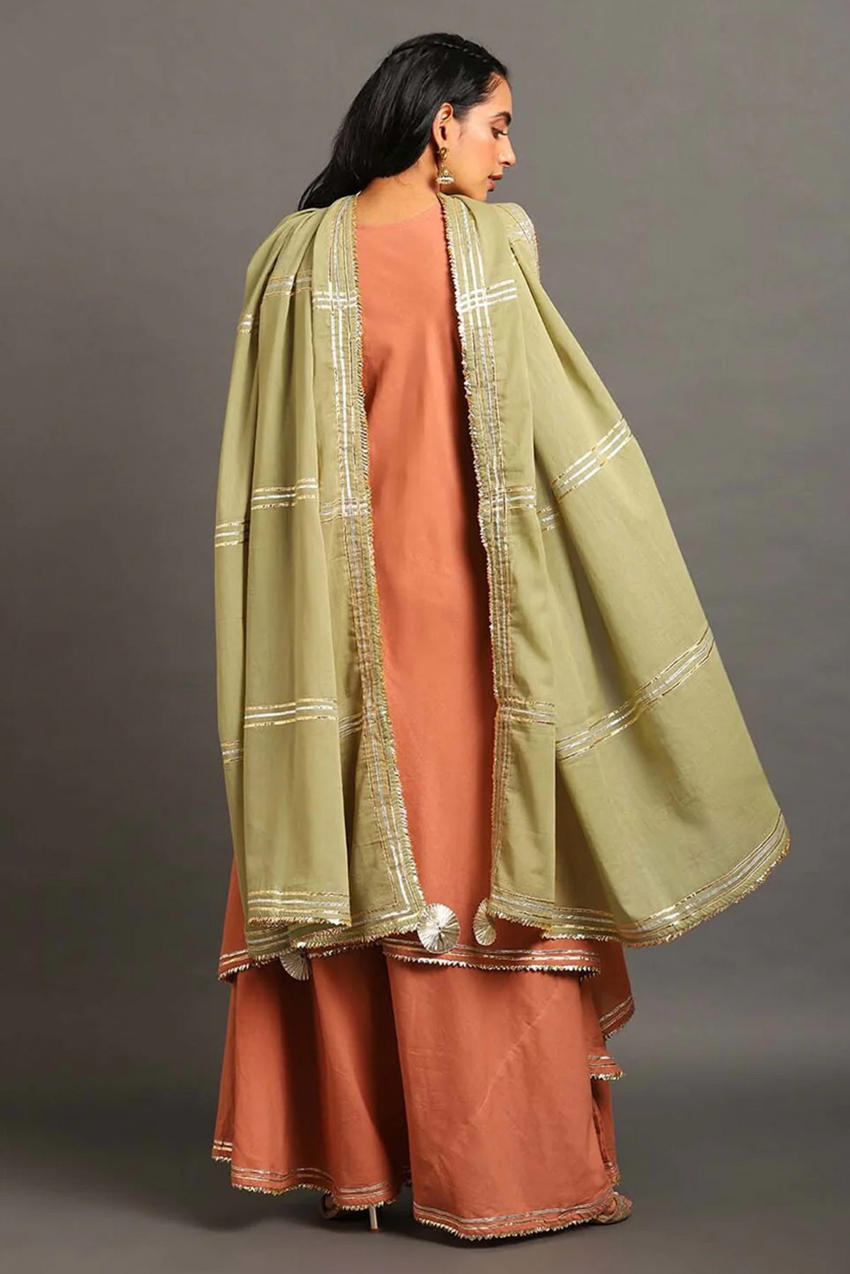 Rust Zara Double Layered Dress