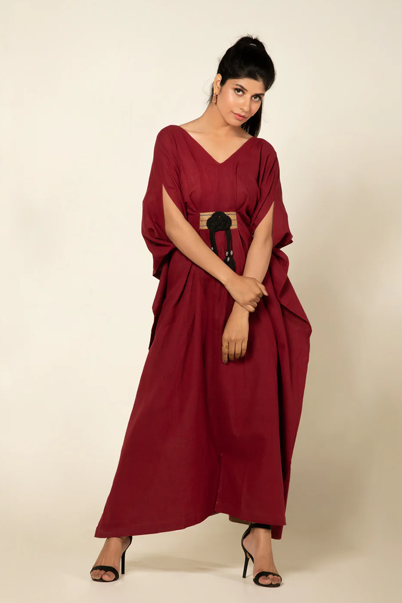 Maroon Boho Chic Long Jumpsuit