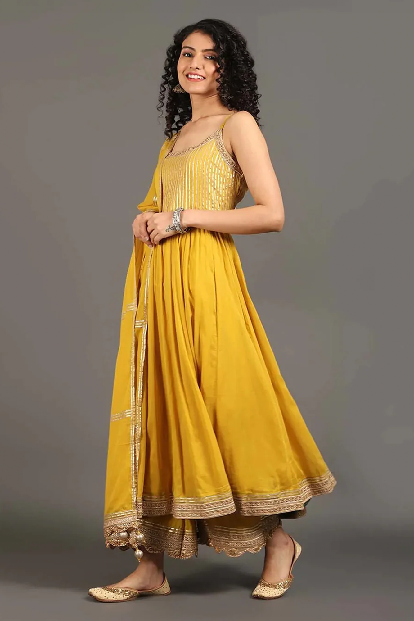 Swarn Mohini Anarkali Set