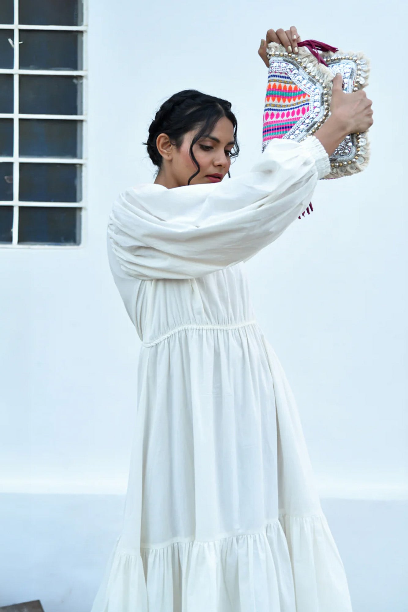 White Noise Summer Dress