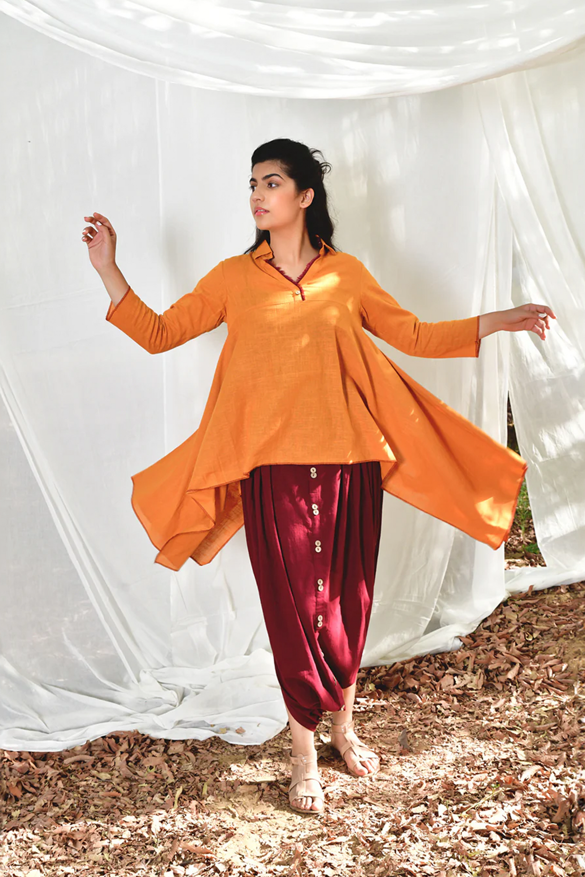 Mustard Sufi Soul Co-ord Set