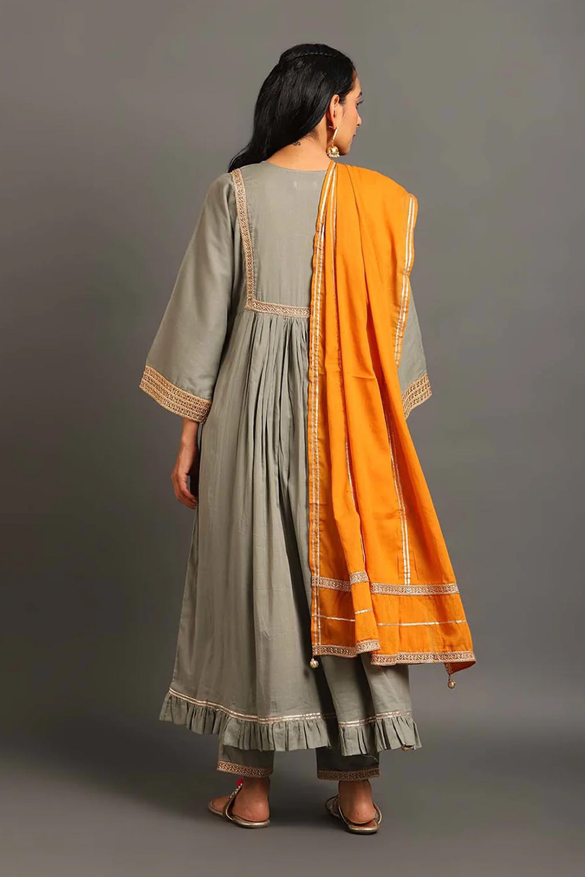 Grey Haseena Kurta Set