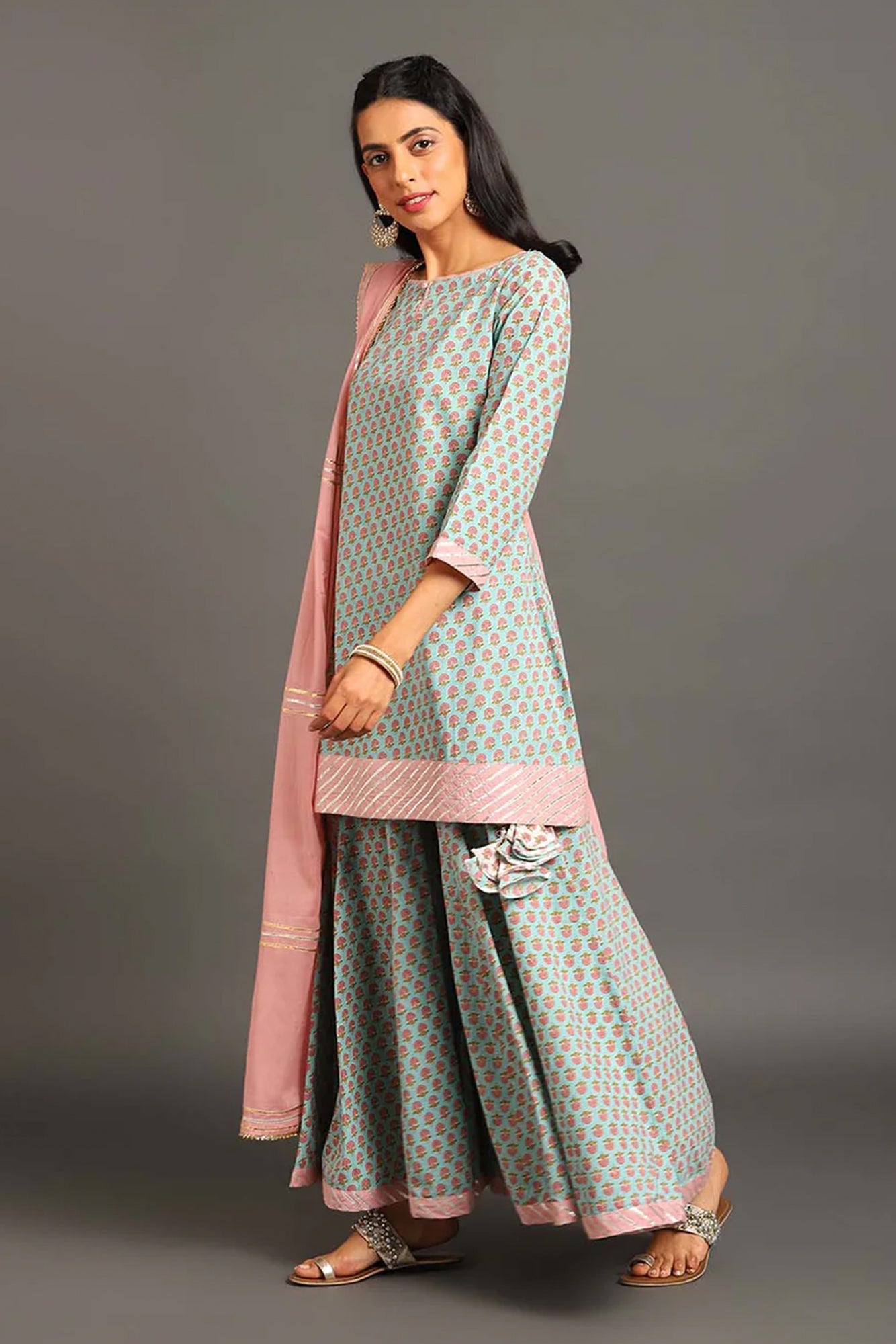 Diya Kurta Sharara Set