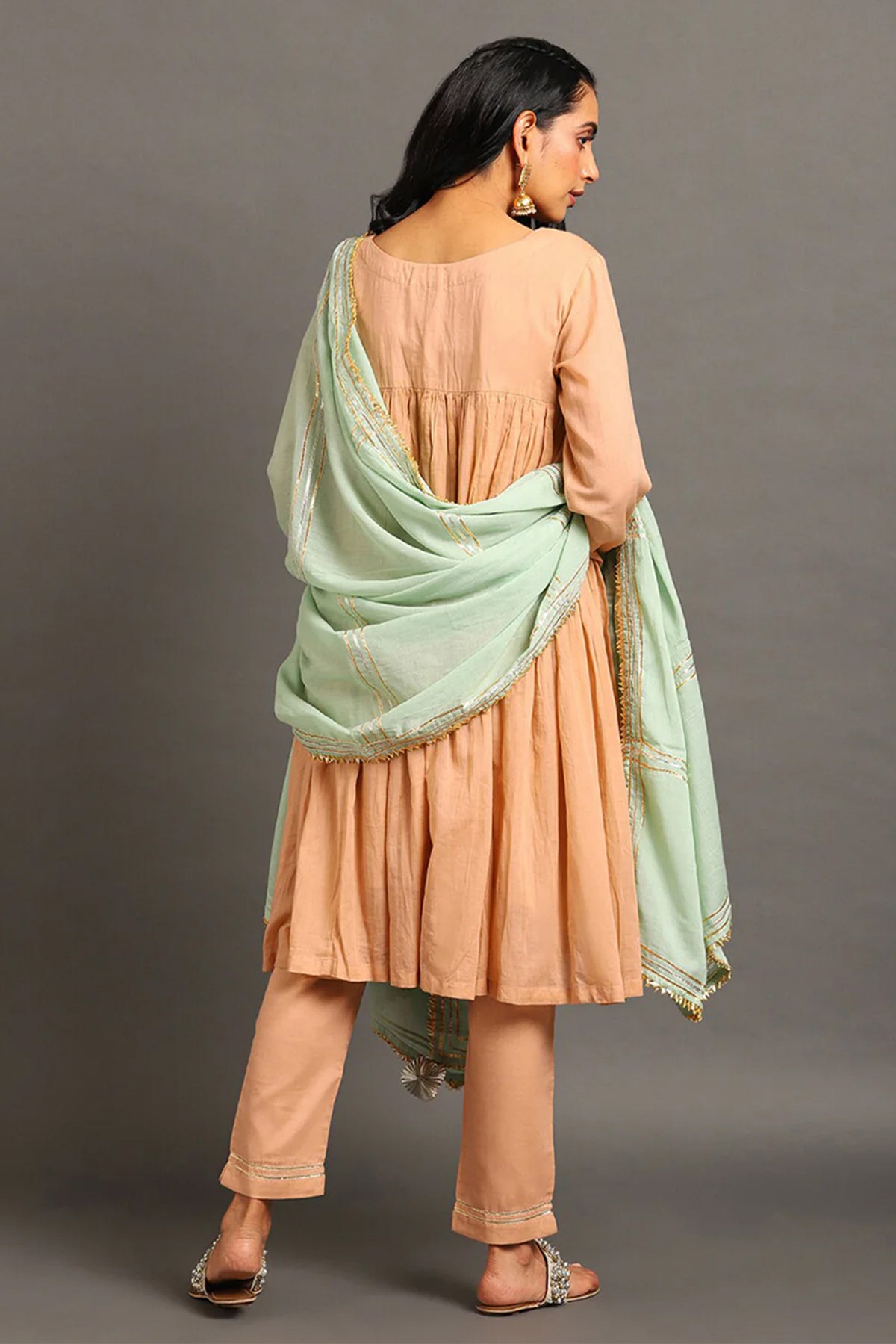 Peach Suhani Kurta Set