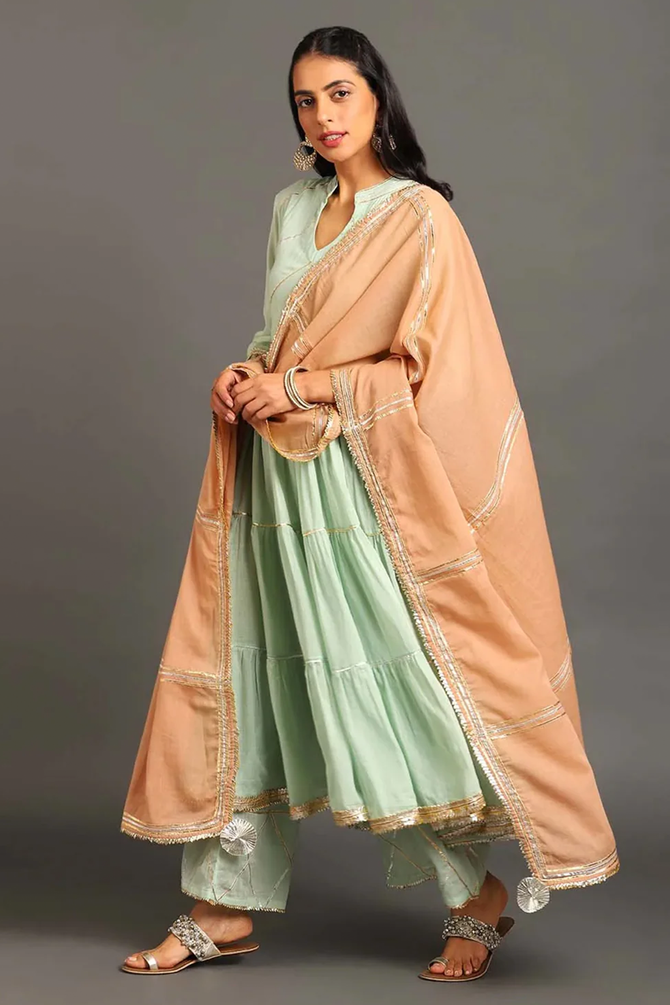 Mint Fizaa Kurta Set