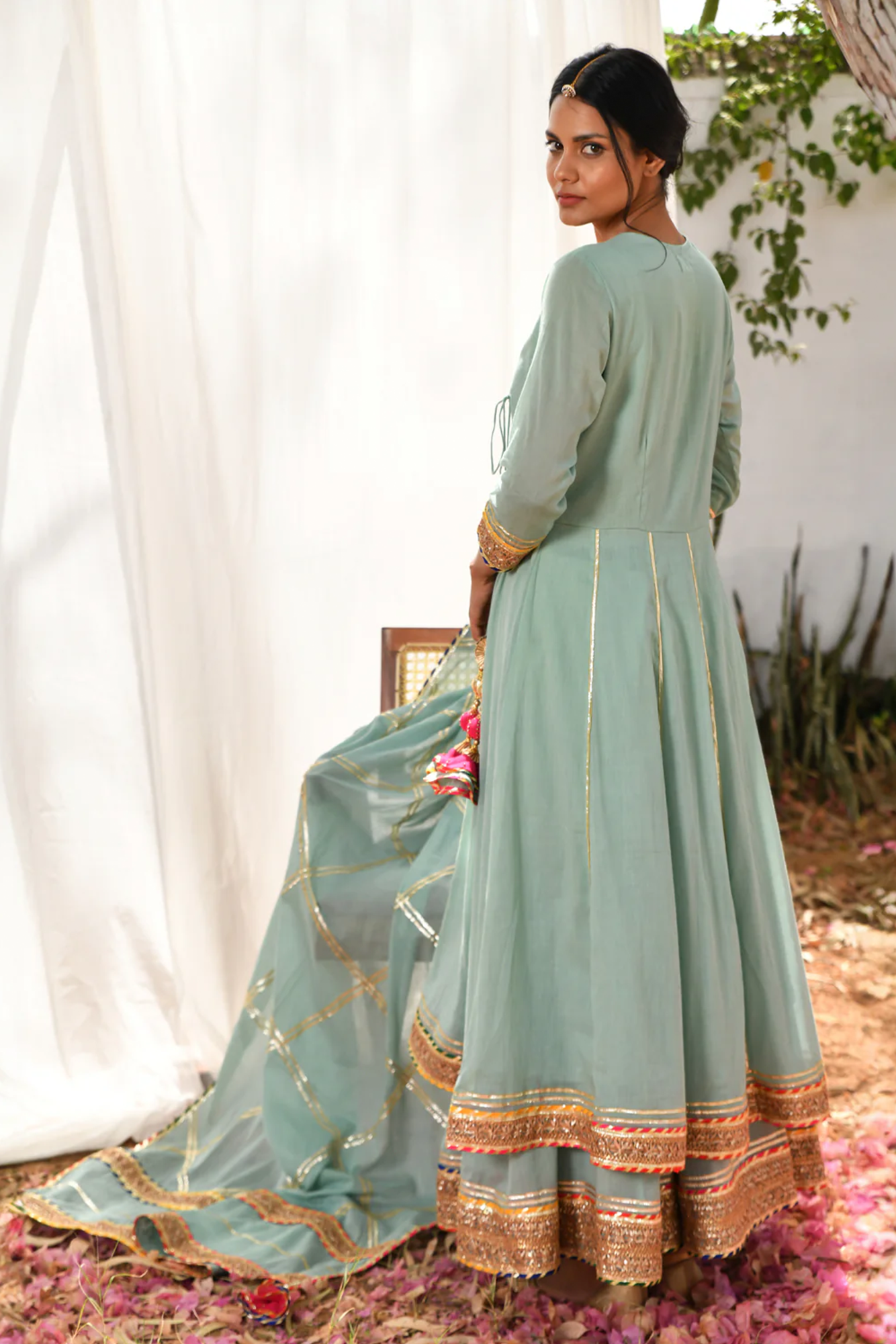 Mint Atrangi Anarkali Set