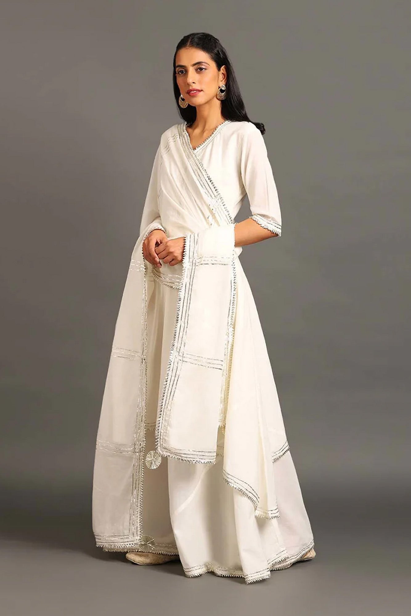 White Zara Double Layered Dress