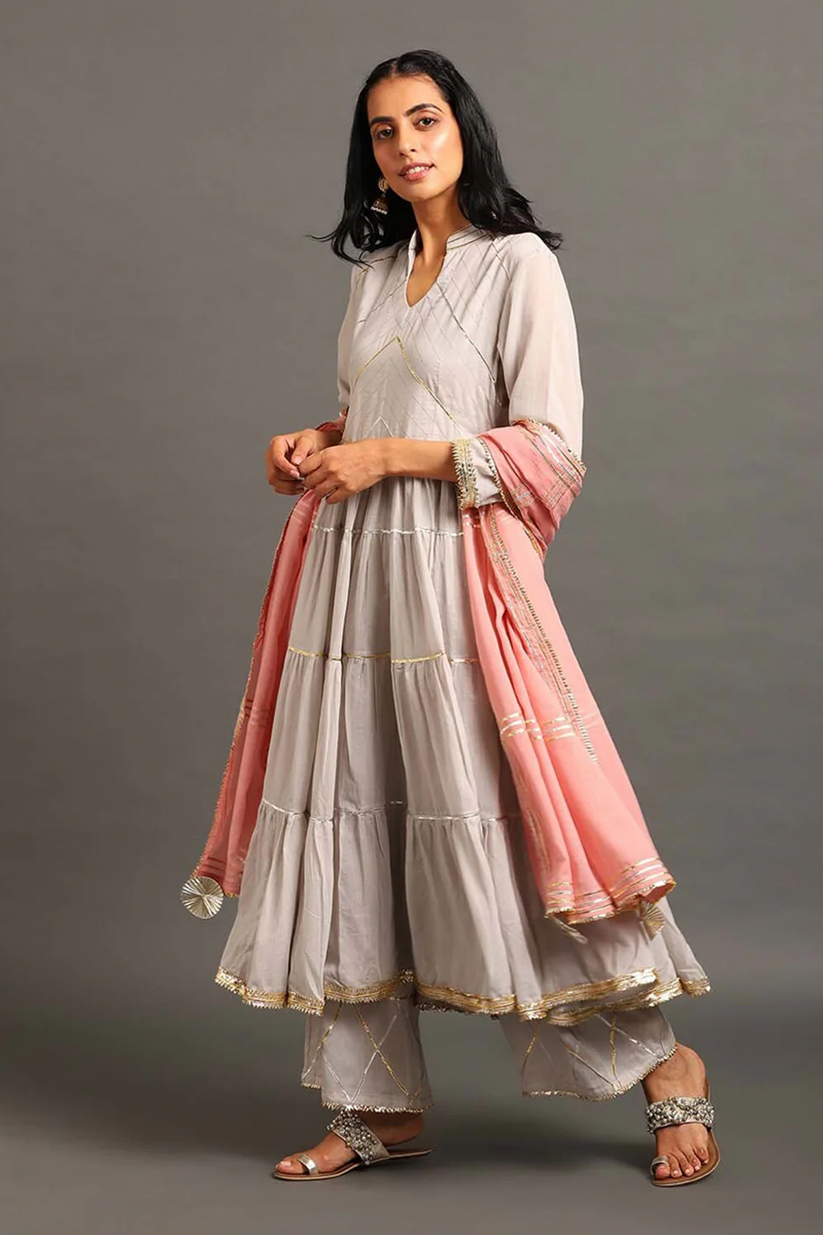 Powder Blue Fizaa Kurta Set