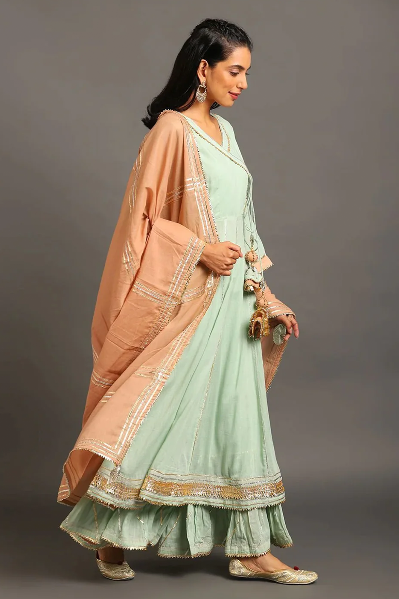 Mint Mastani Anarkali Set