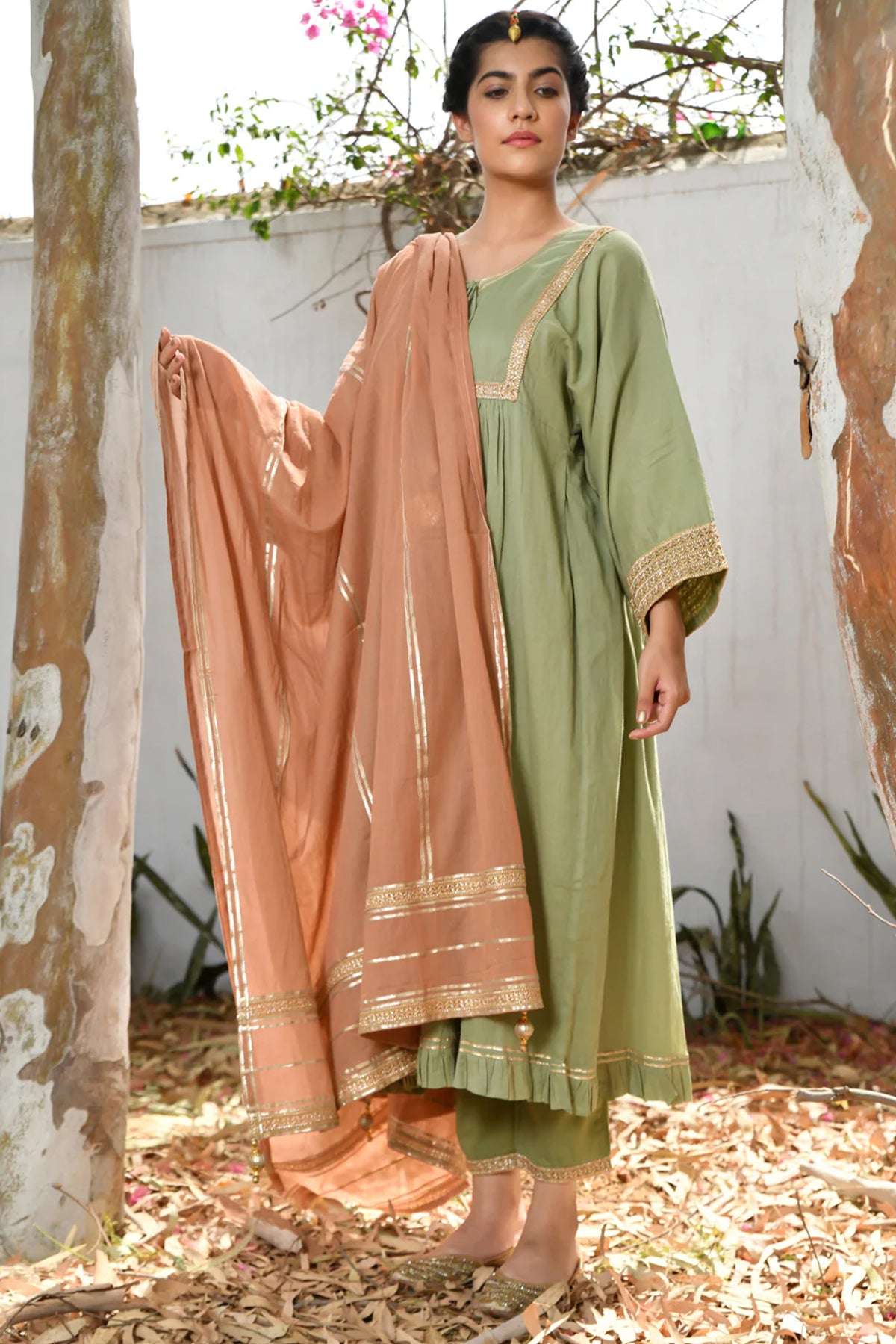 Green Haseena Kurta Set
