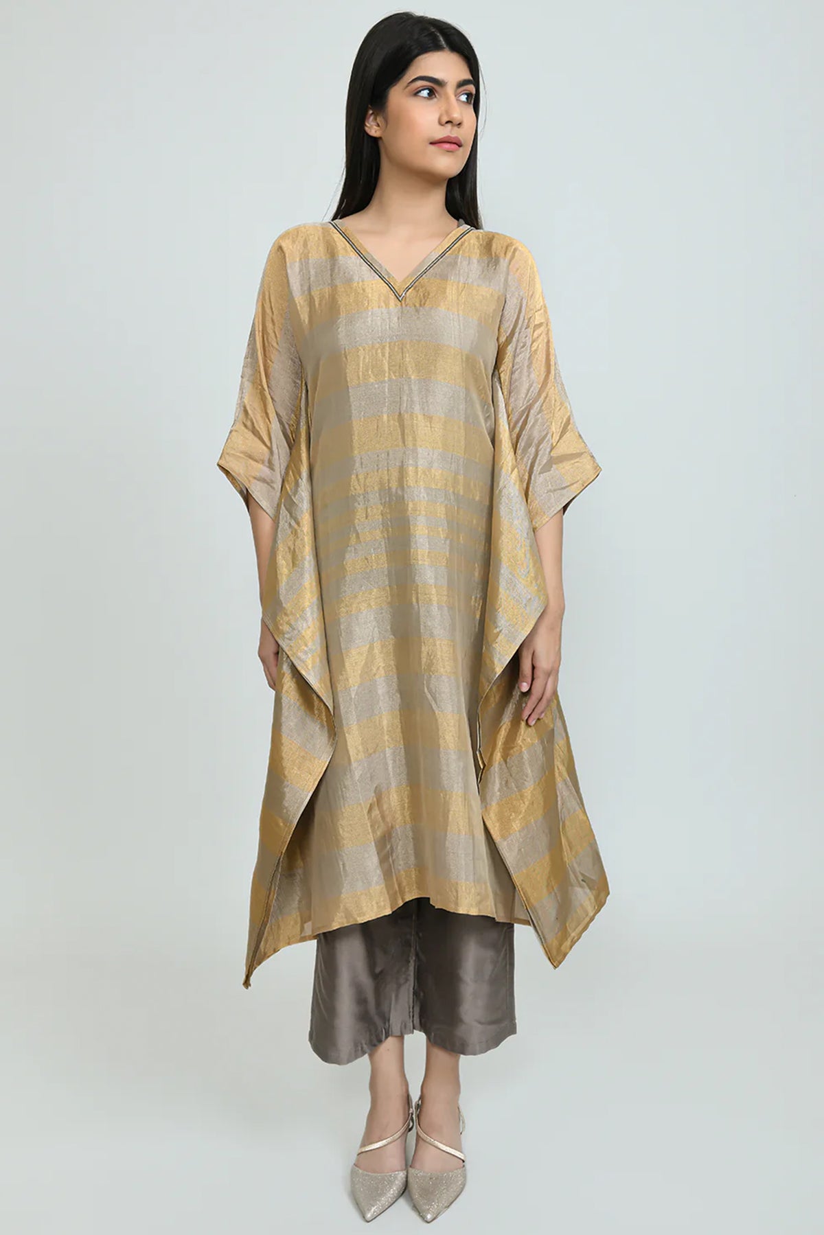 Gold Horizons Tissue Kurta Set