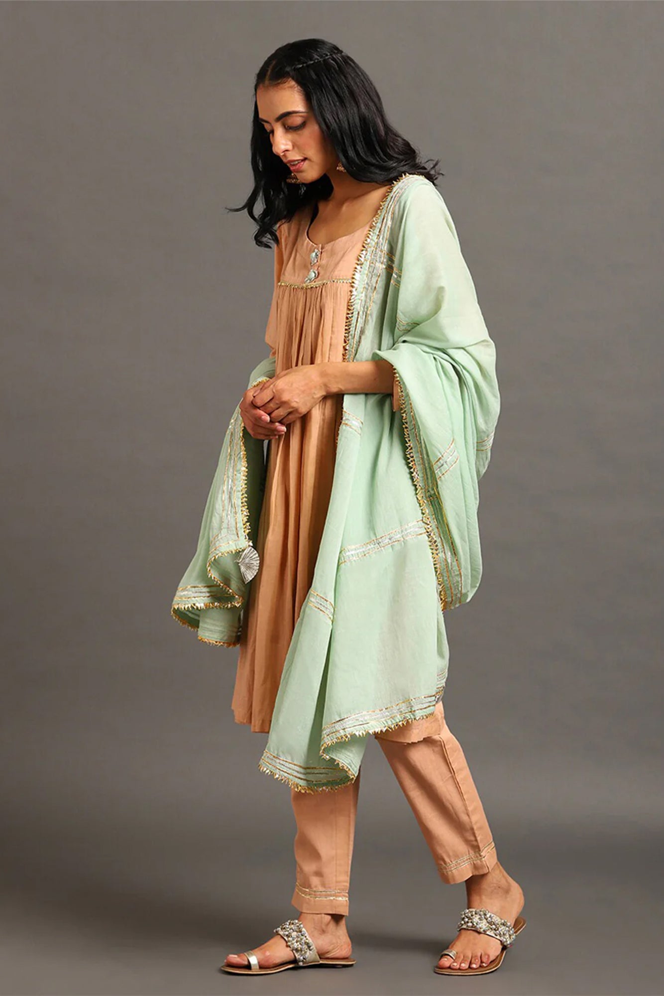 Peach Suhani Kurta Set