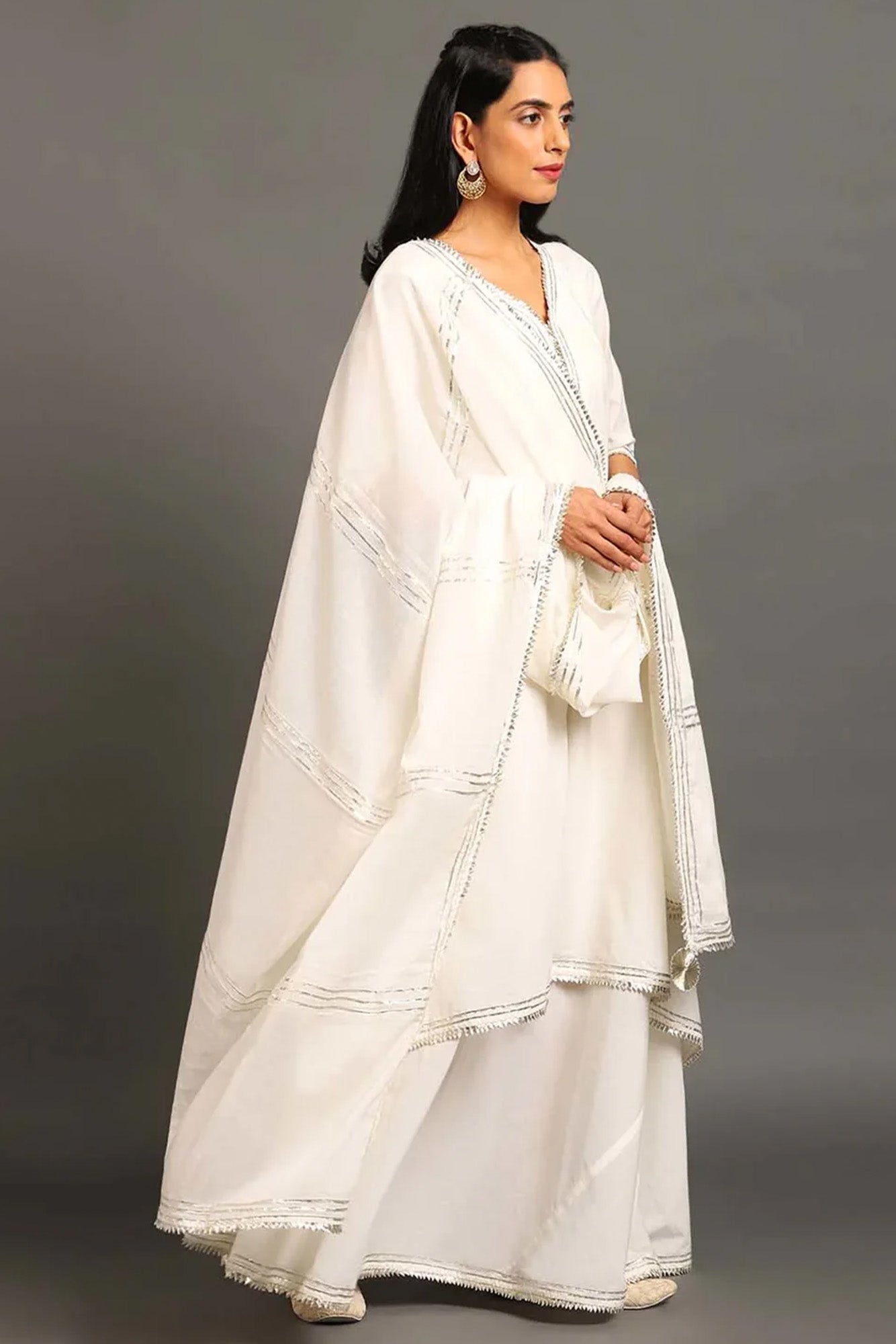 White Zara Double Layered Dress