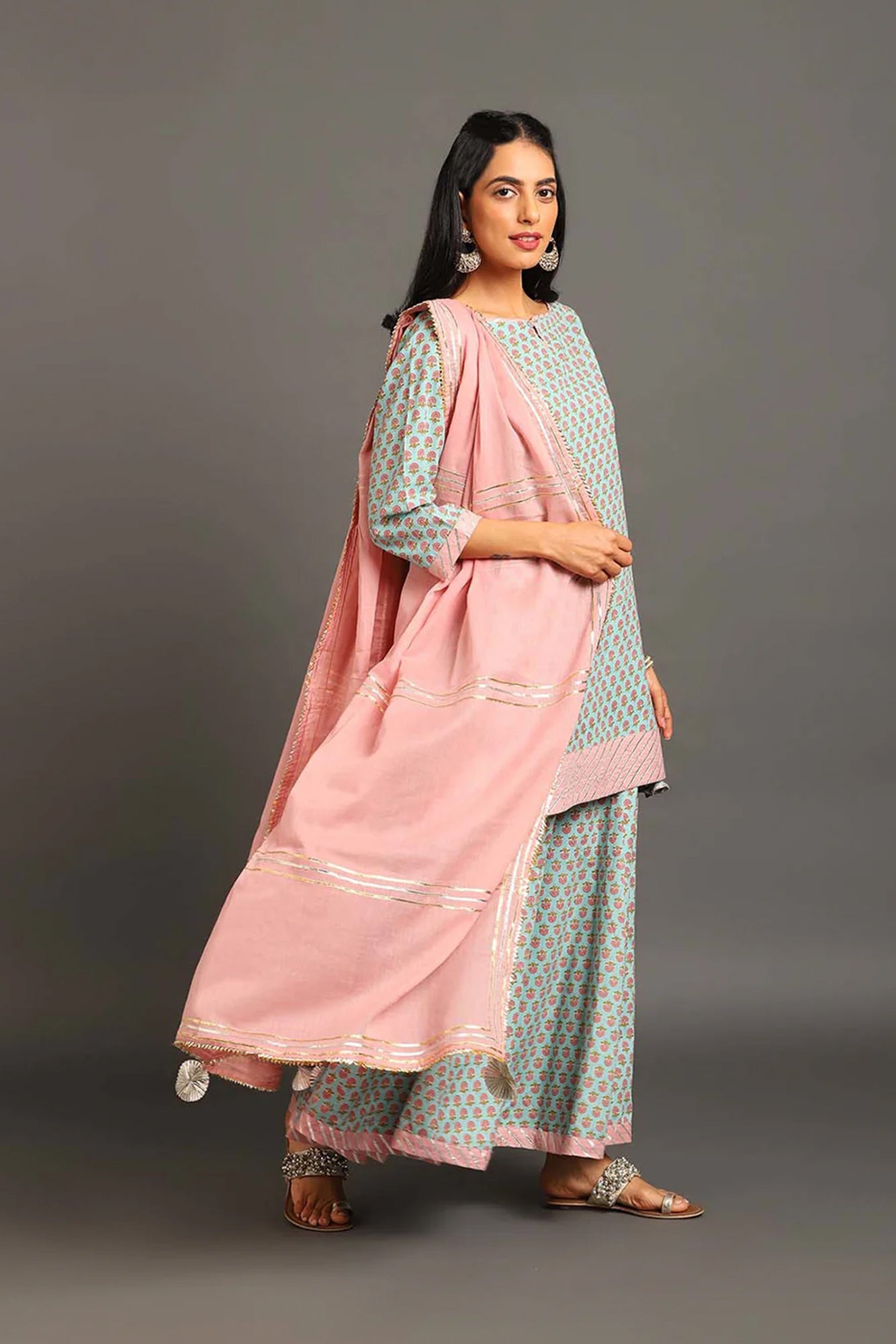 Diya Kurta Sharara Set