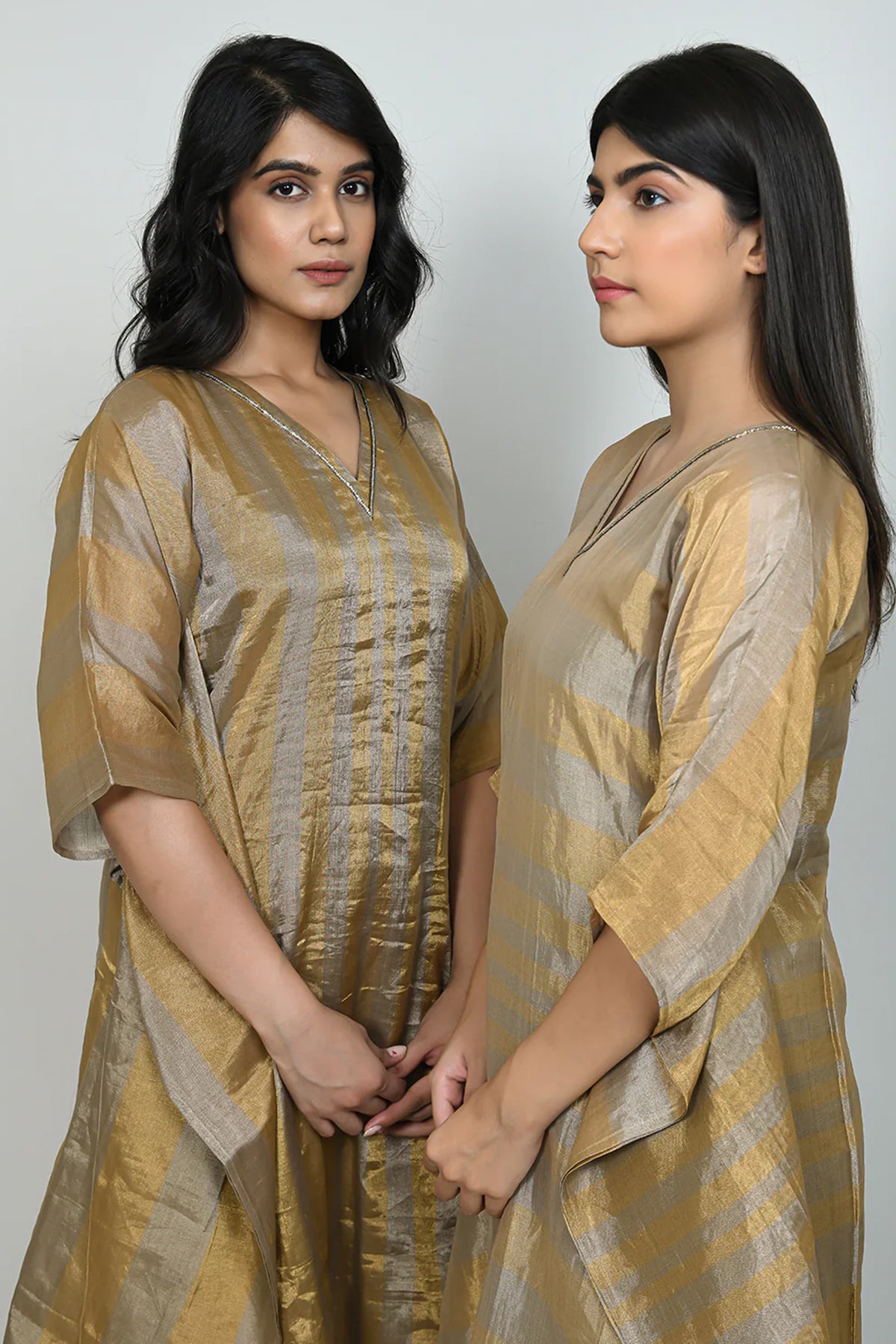 Gold Horizons Tissue Kurta Set