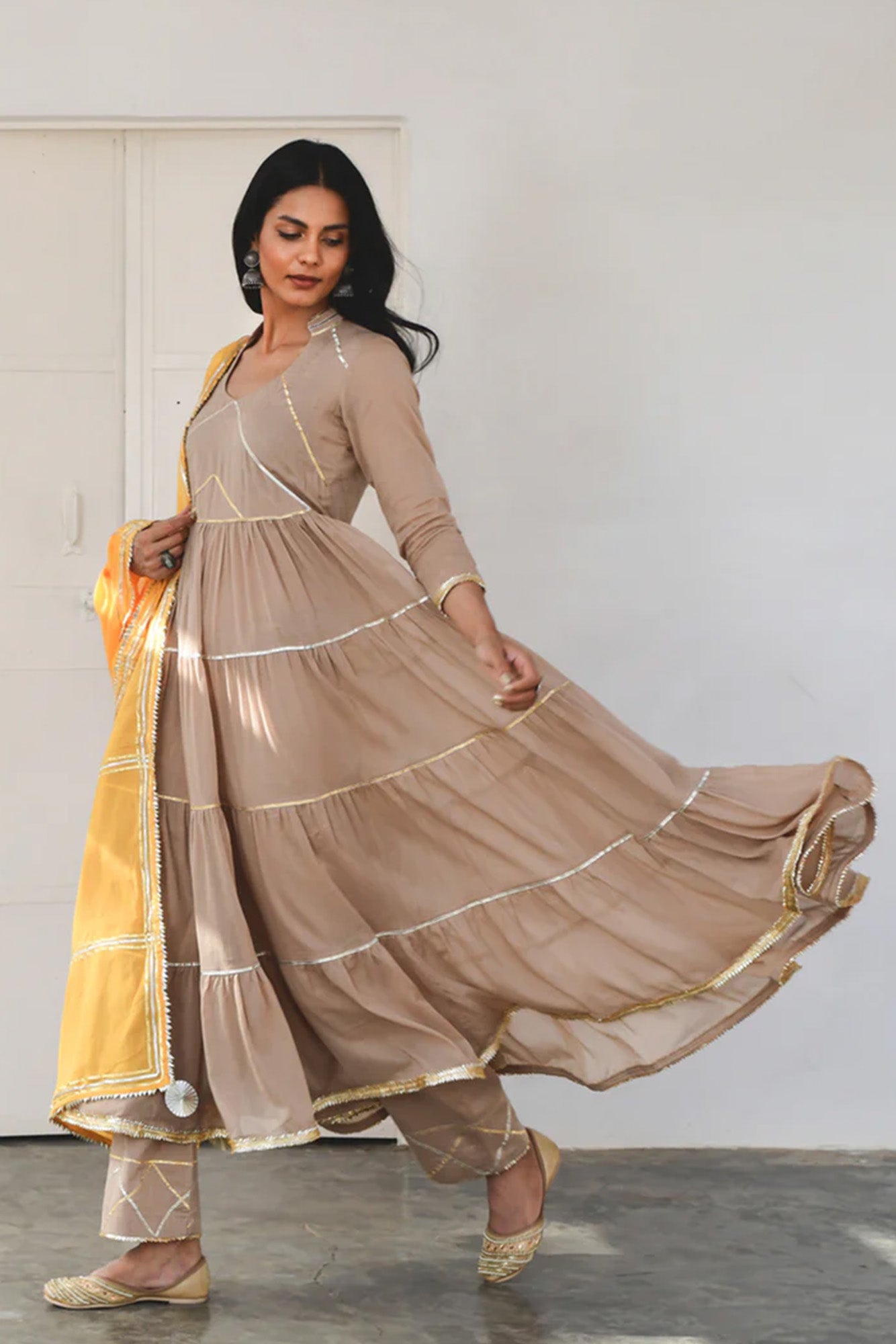 Coffee Fizaa Kurta Set