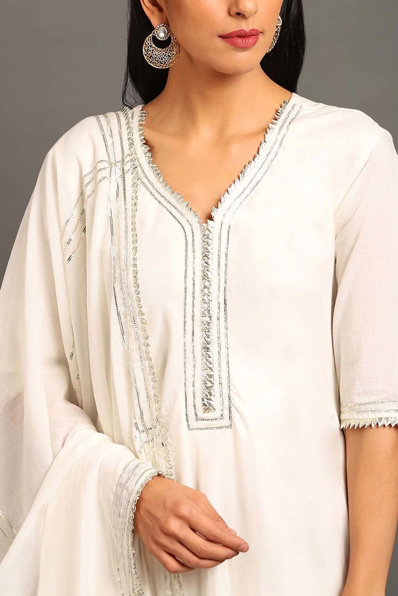 White Zara Double Layered Dress