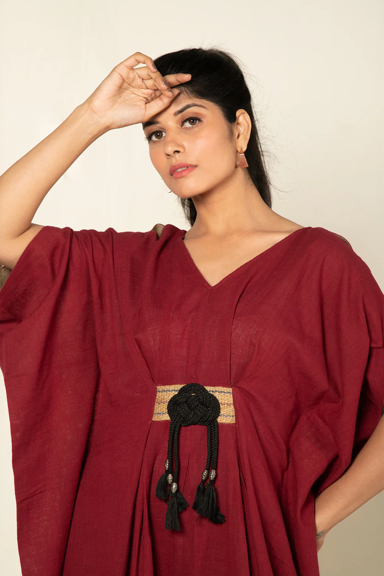 Maroon Boho Chic Long Jumpsuit