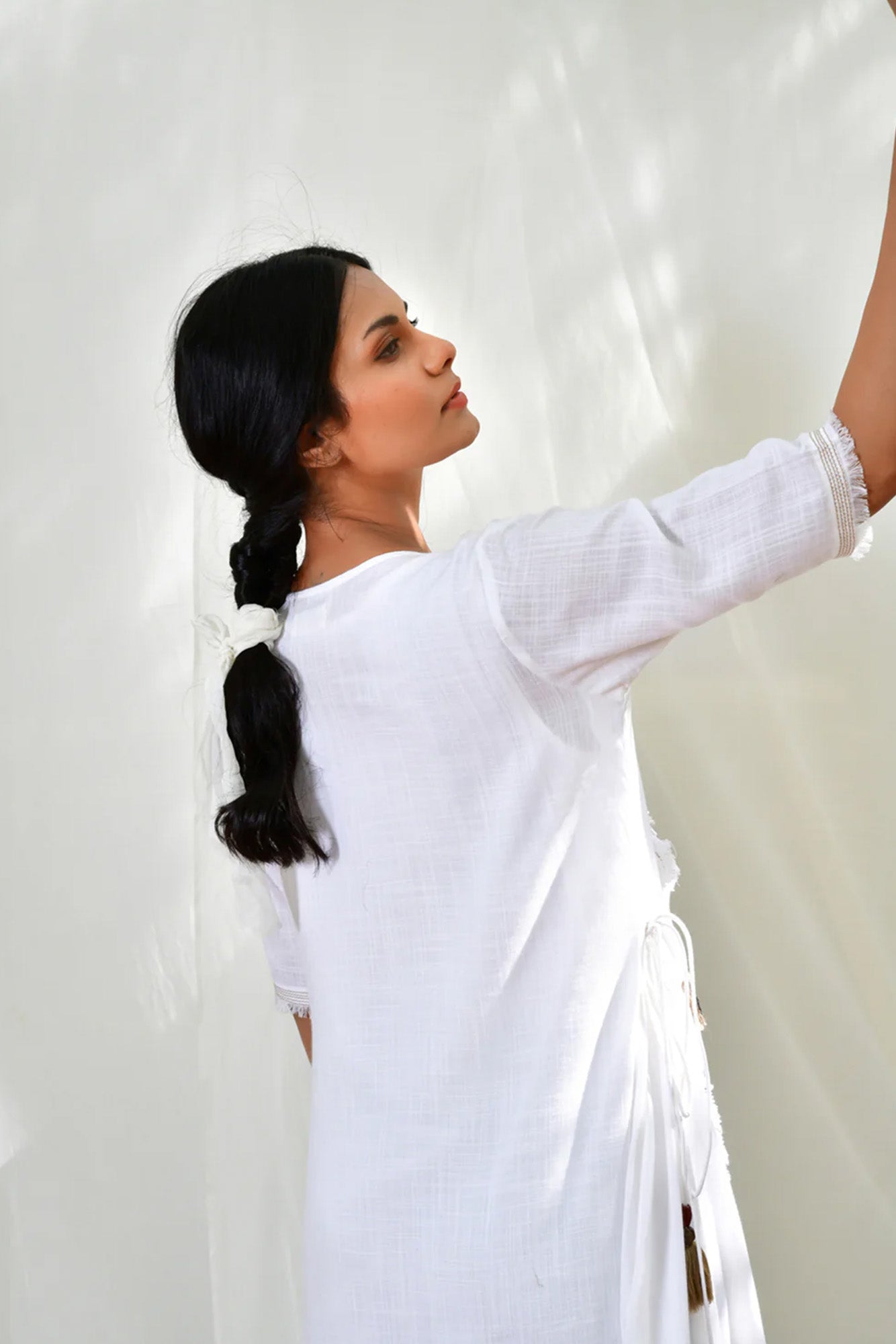 White Sufi Azal Boho Dress