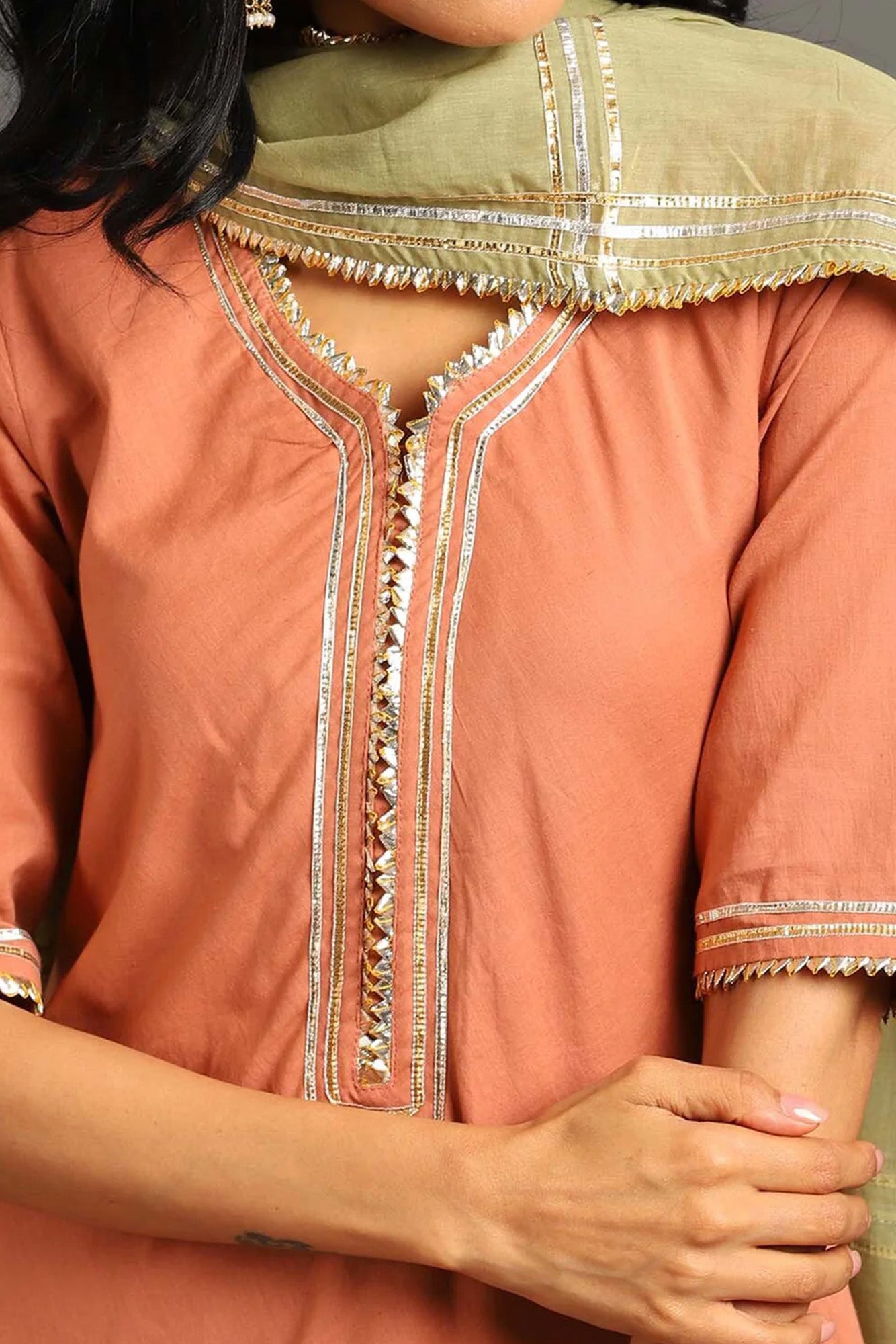 Rust Zara Double Layered Dress