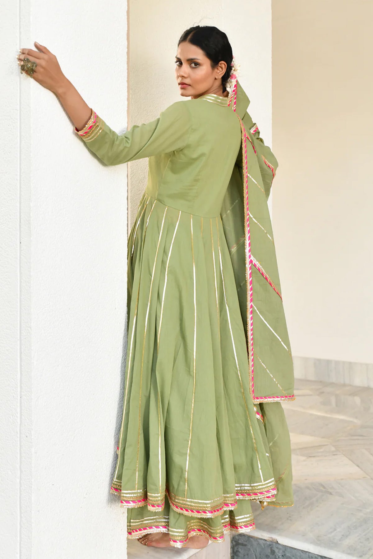 Harit Meera Sharara Set
