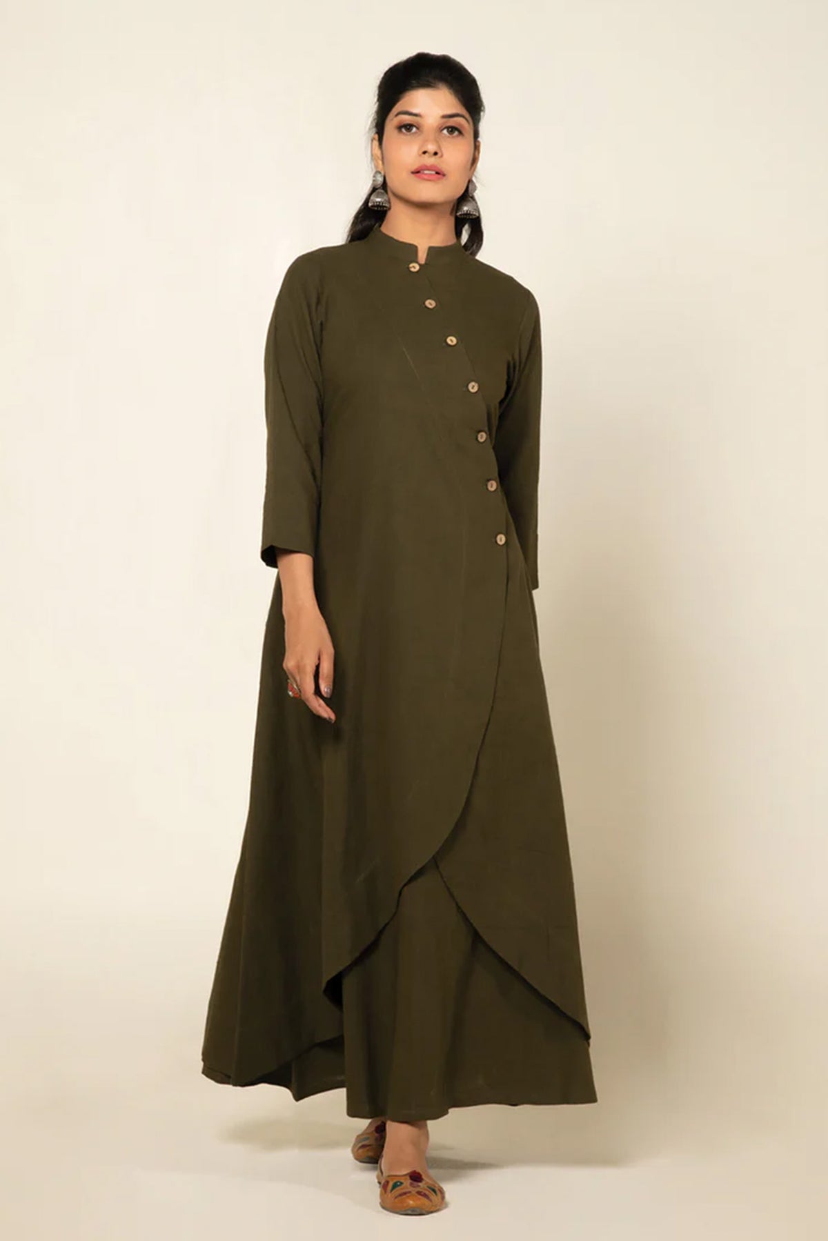 Army Green Everyday Elegance Kurta Set