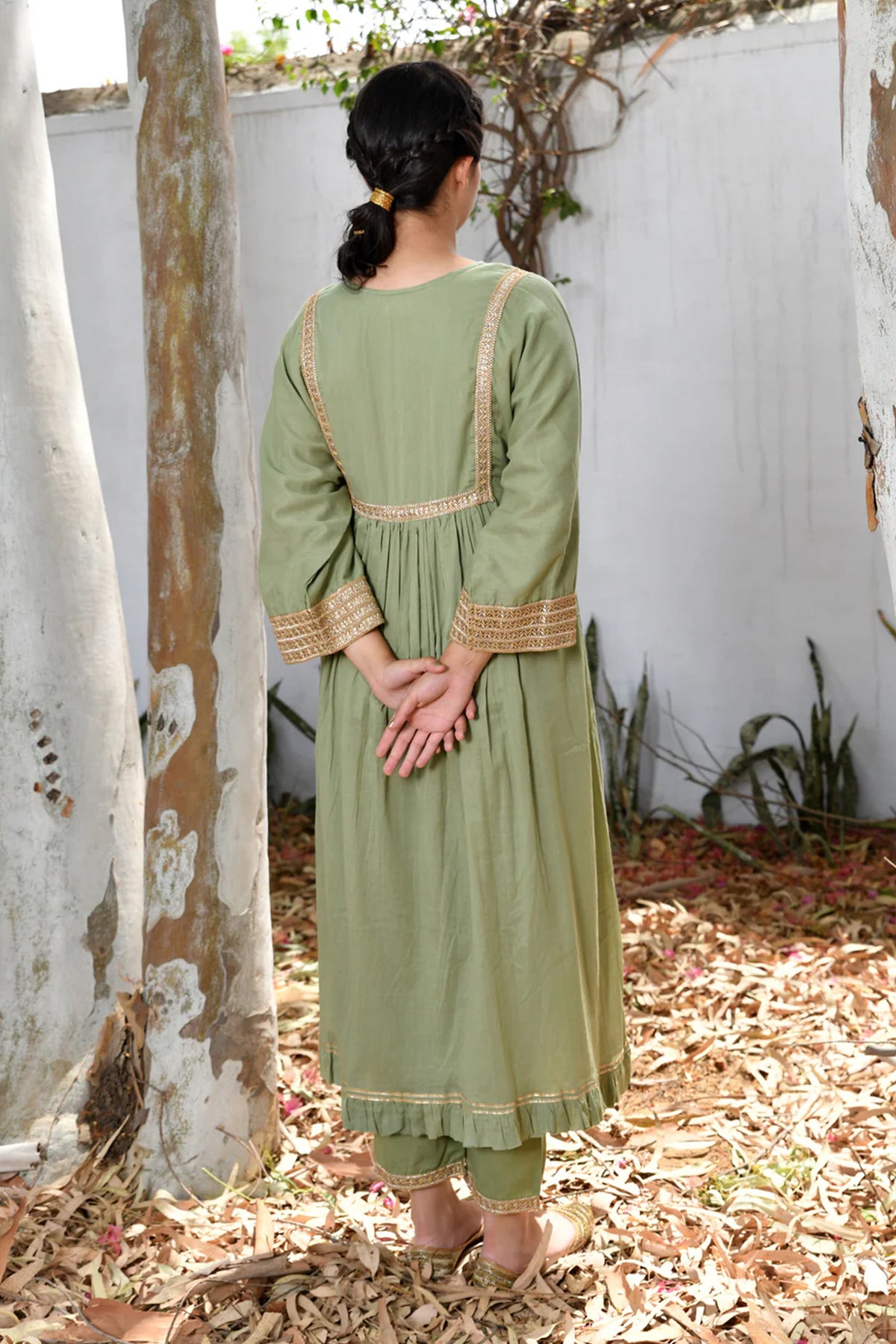 Green Haseena Kurta Set