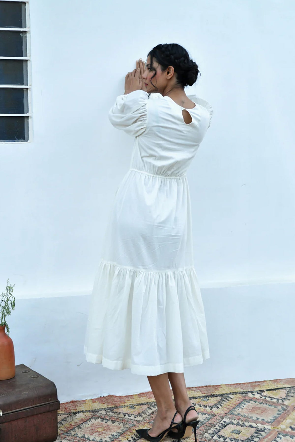 White Noise Summer Dress