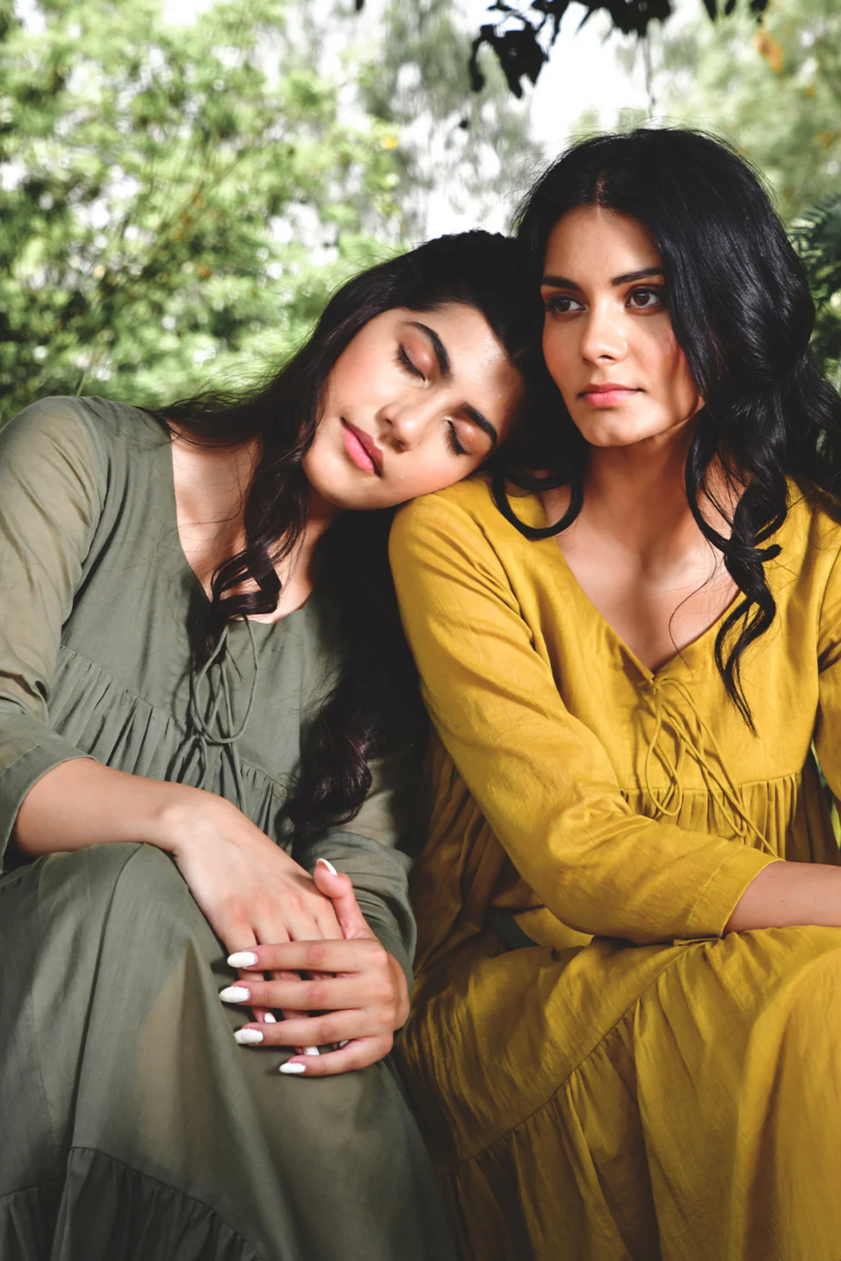 Mustard Summer Tales Casual Summer Dress