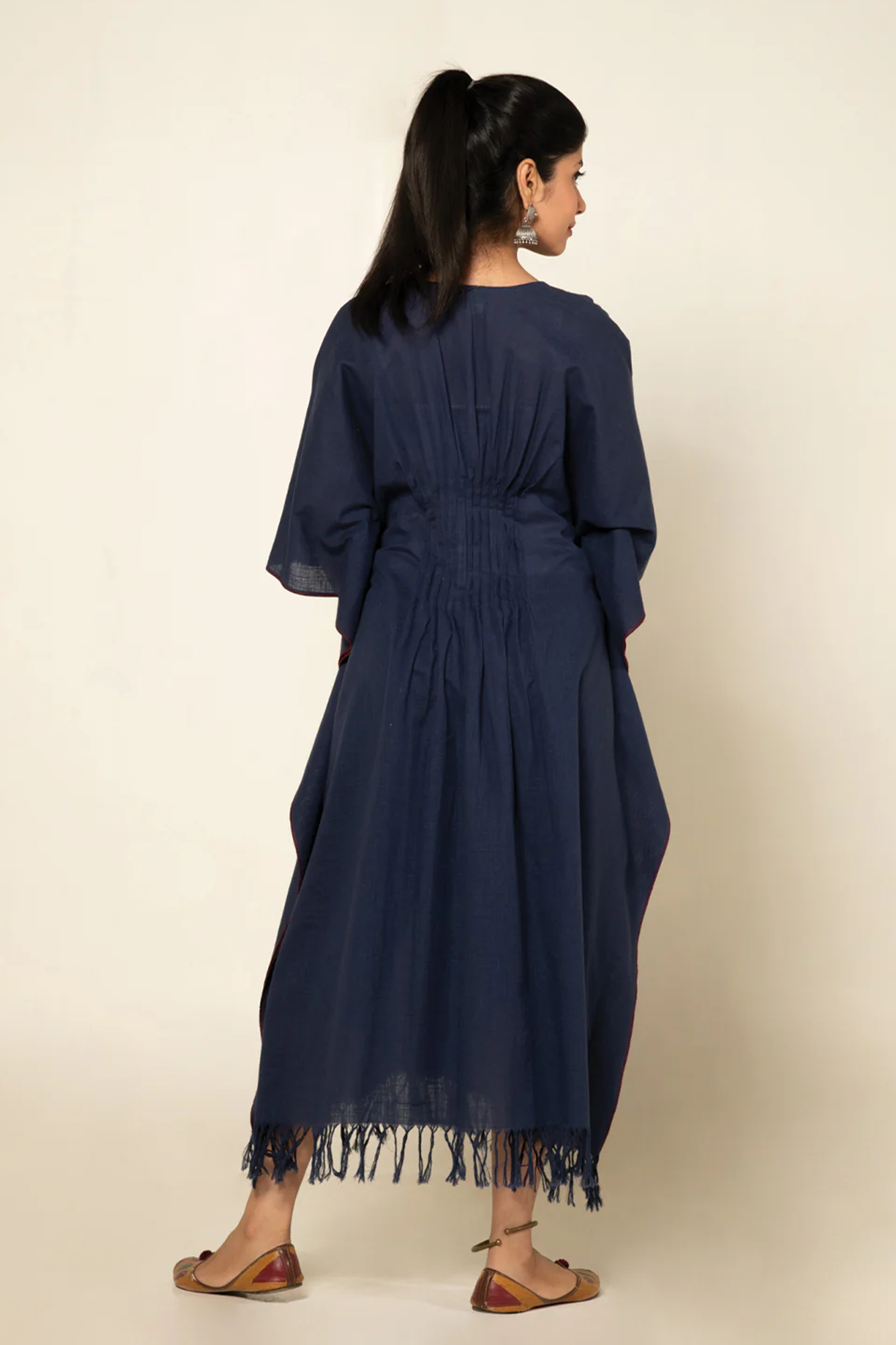 Navy Blue Sufi Asmi Kaftan Dress