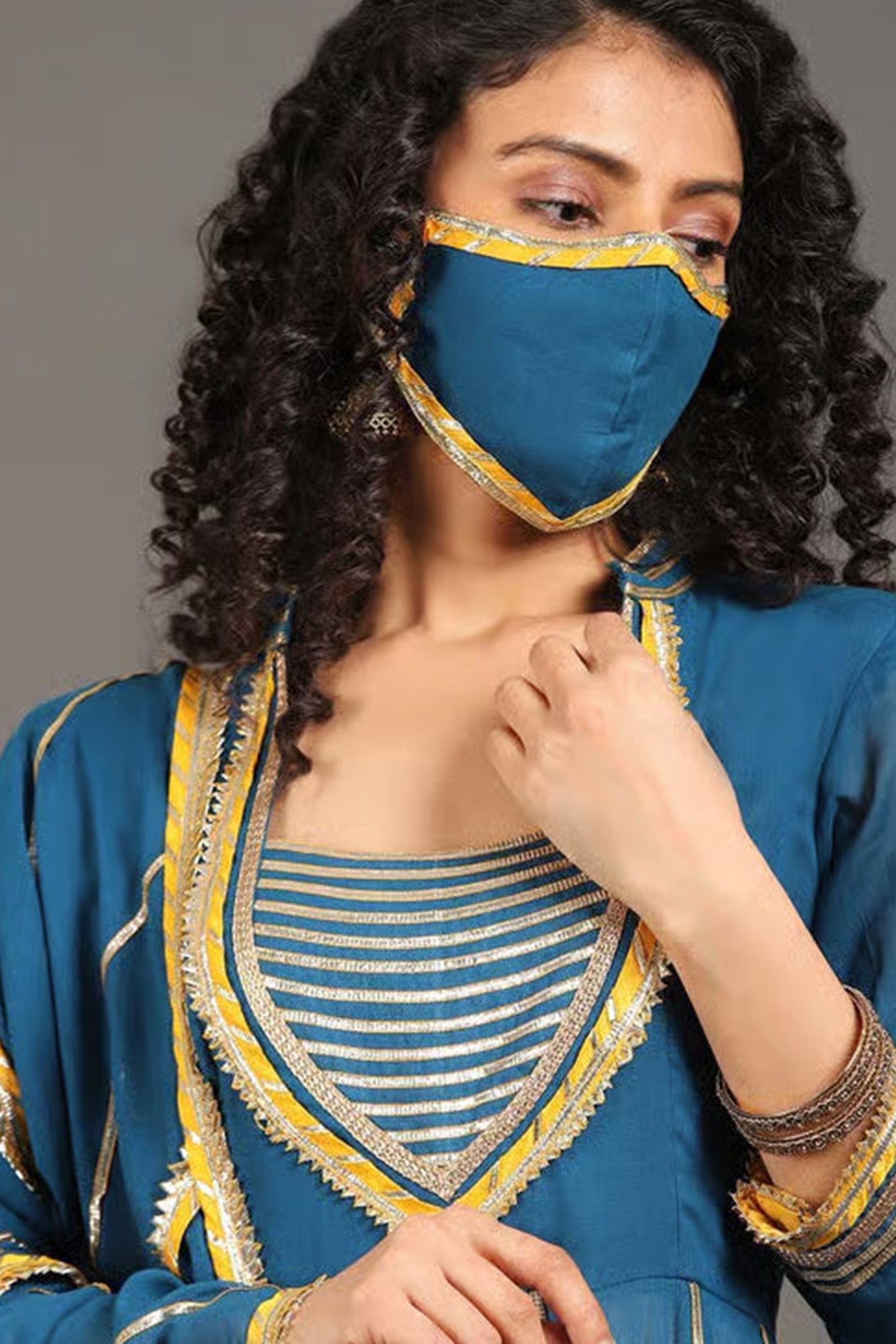 Casa Jodha Anarkali Sharara Set