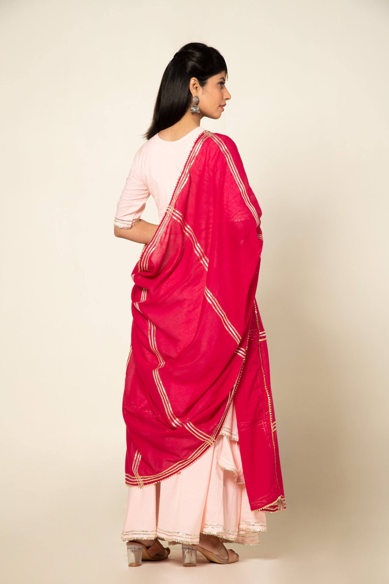 Pink Zara Double Layered Dress