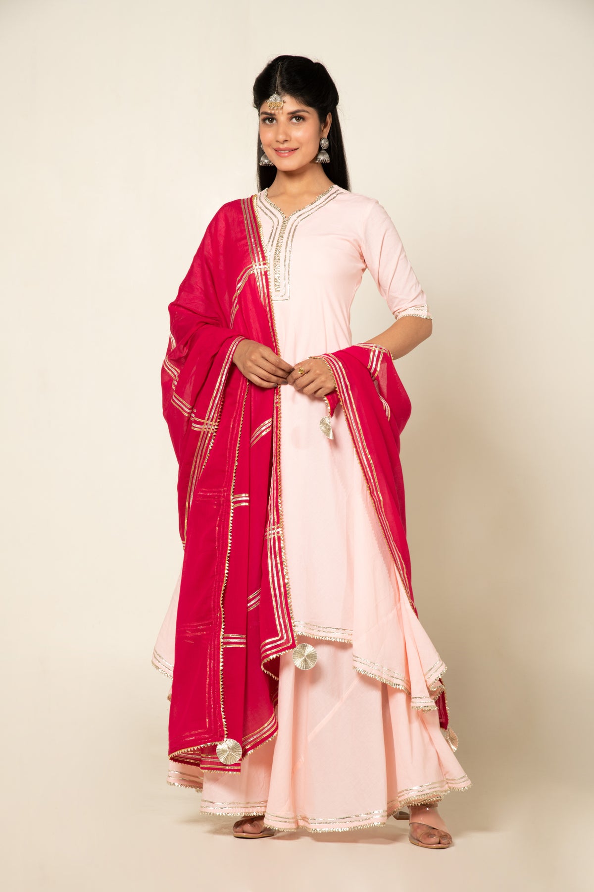 Pink Zara Double Layered Dress