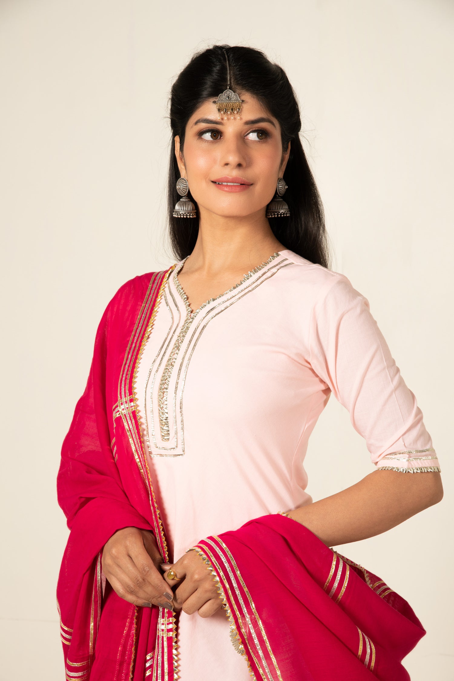 Pink Zara Double Layered Dress