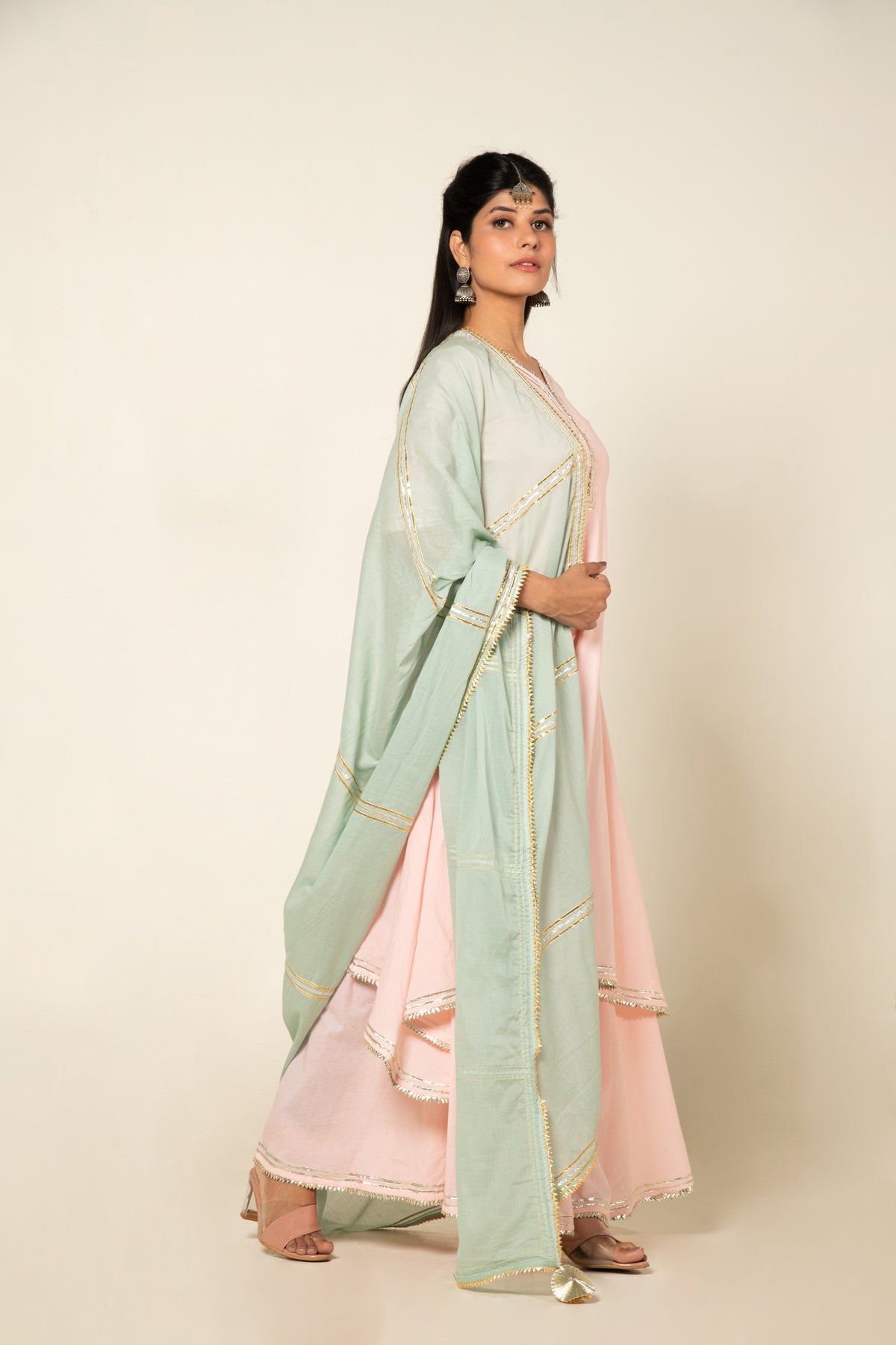 Pink Mint Zara Double Layered Dress
