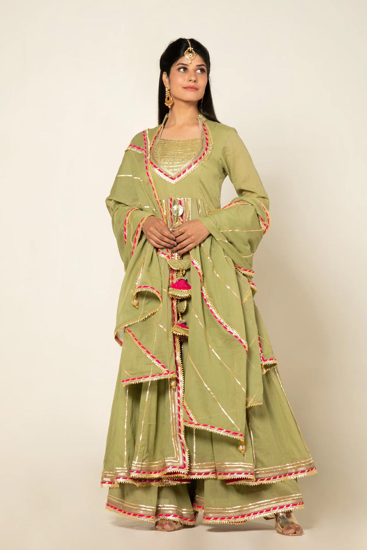 Gauri Anarkali Sharara Set