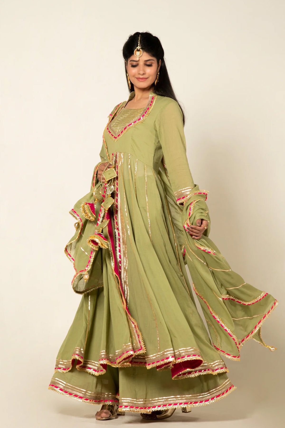 Gauri Anarkali Sharara Set